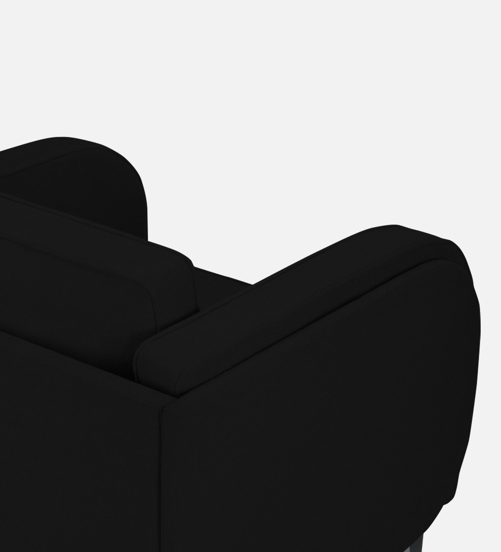 Siddy Fabric 1 Seater Sofa In Zed Black Colour - Febonic Living