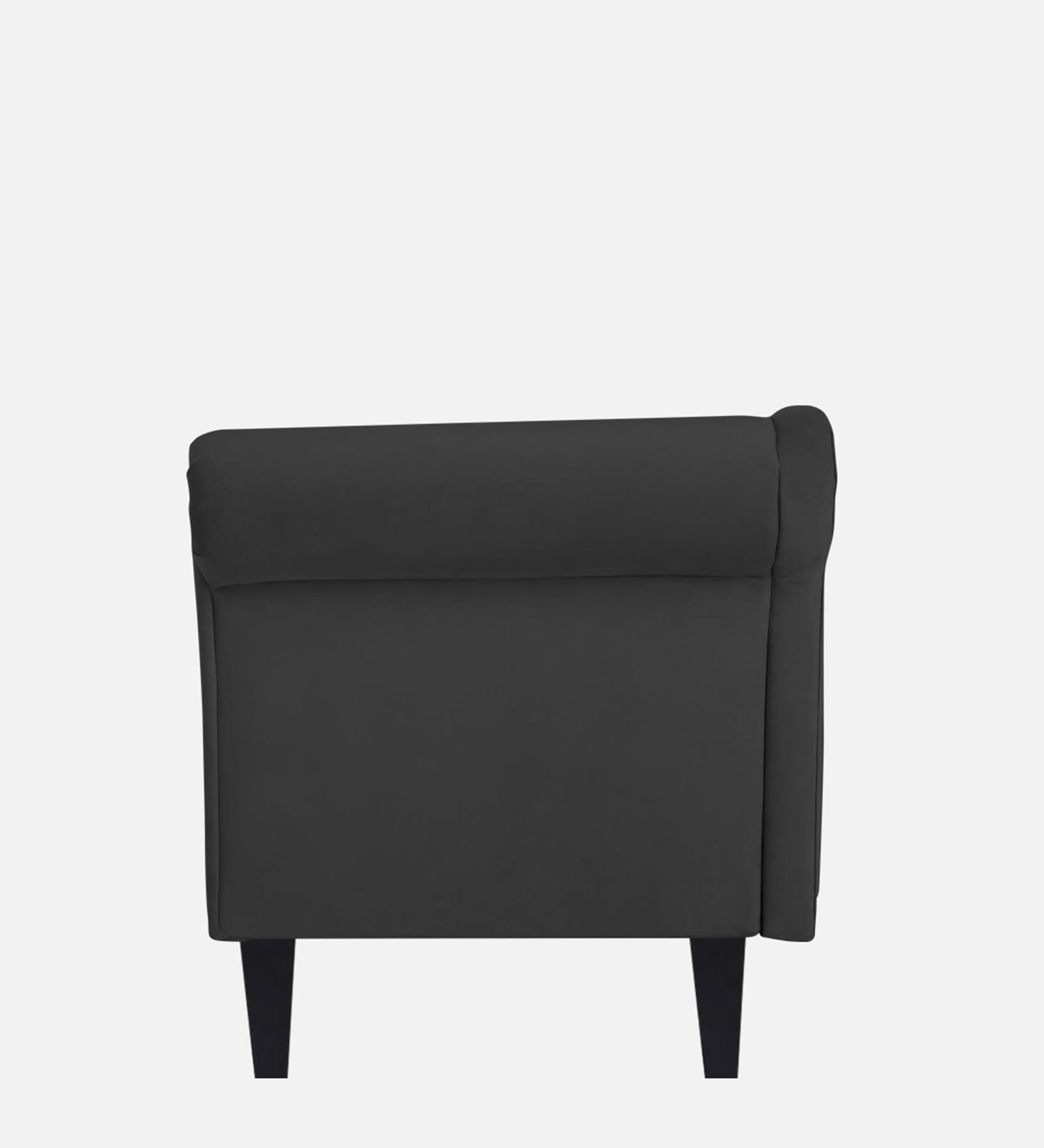 Rana Velvet LHS Chaise Lounger In Hory Grey Colour - Febonic Living