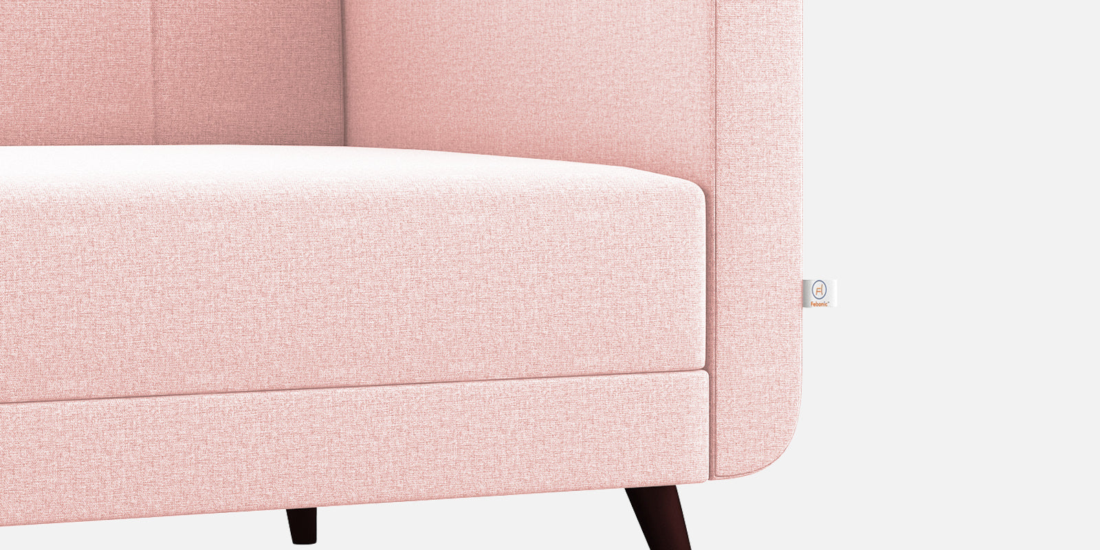 Wiki Velvet 3 Seater Sofa in Millennial Pink Colour