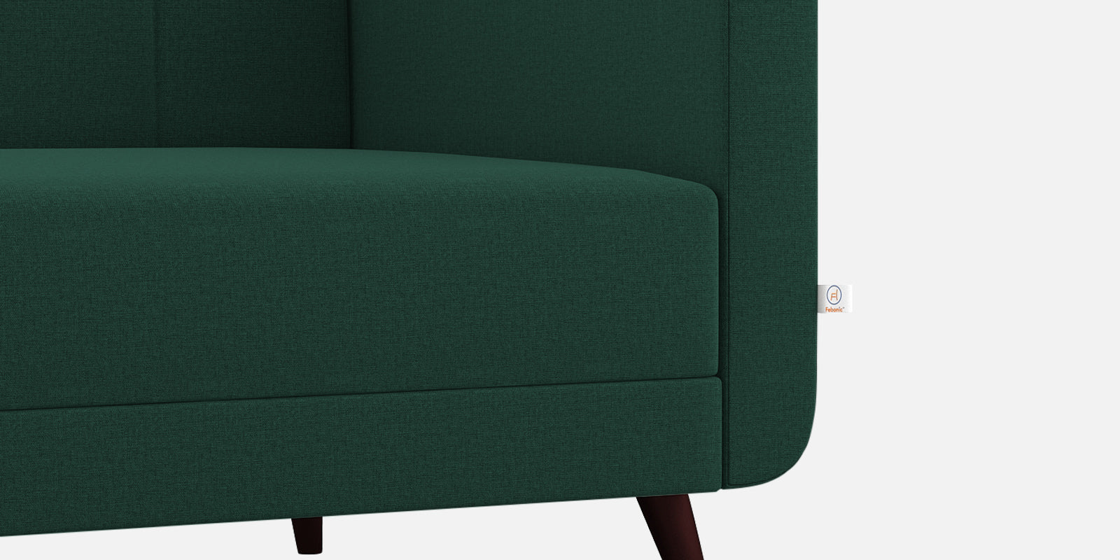 Wiki Velvet 3 Seater Sofa In Forest Green Colour - Febonic Living