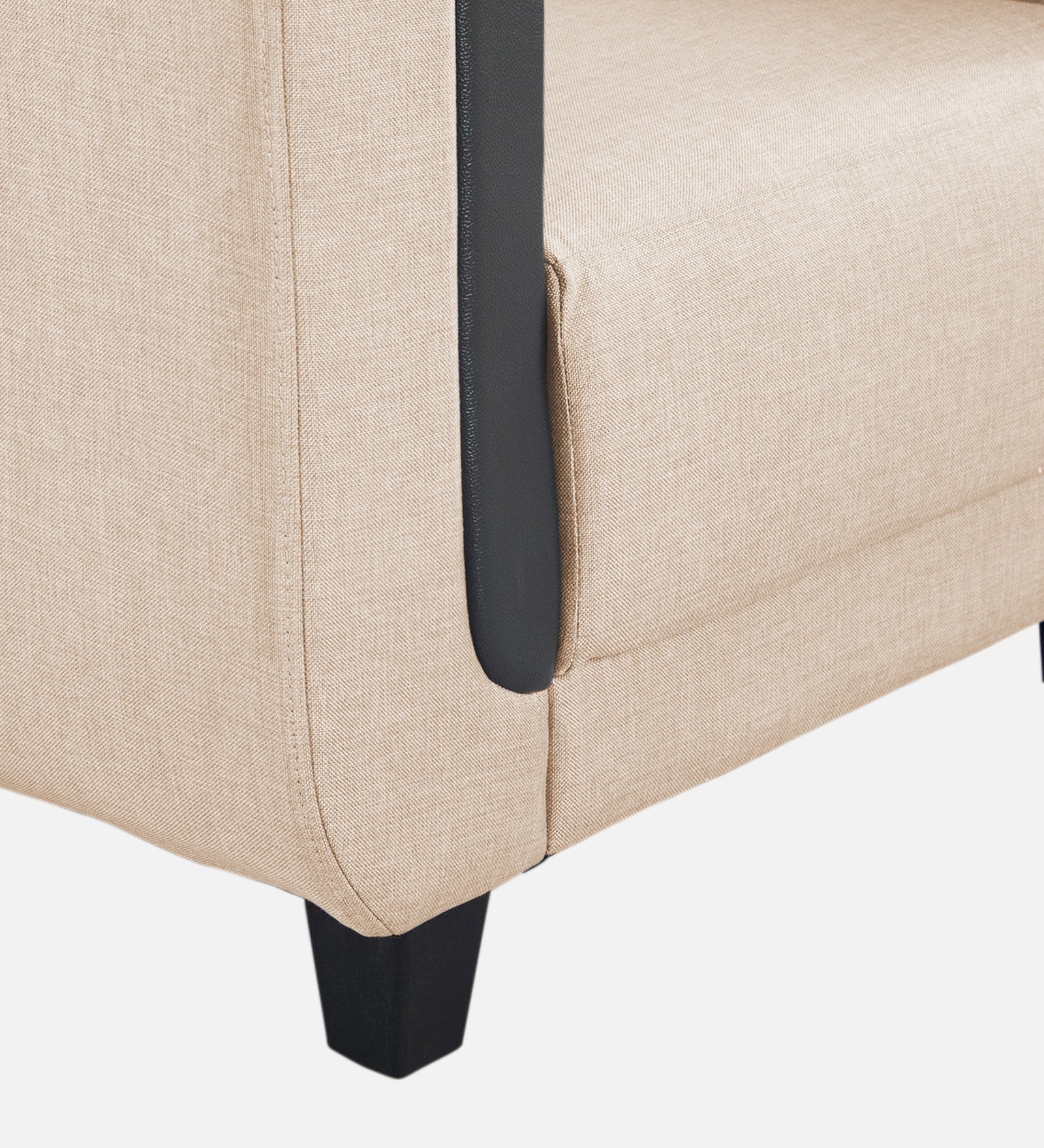 Perry Fabric 1 Seater Sofa In Woom Beige Colour - Febonic Living