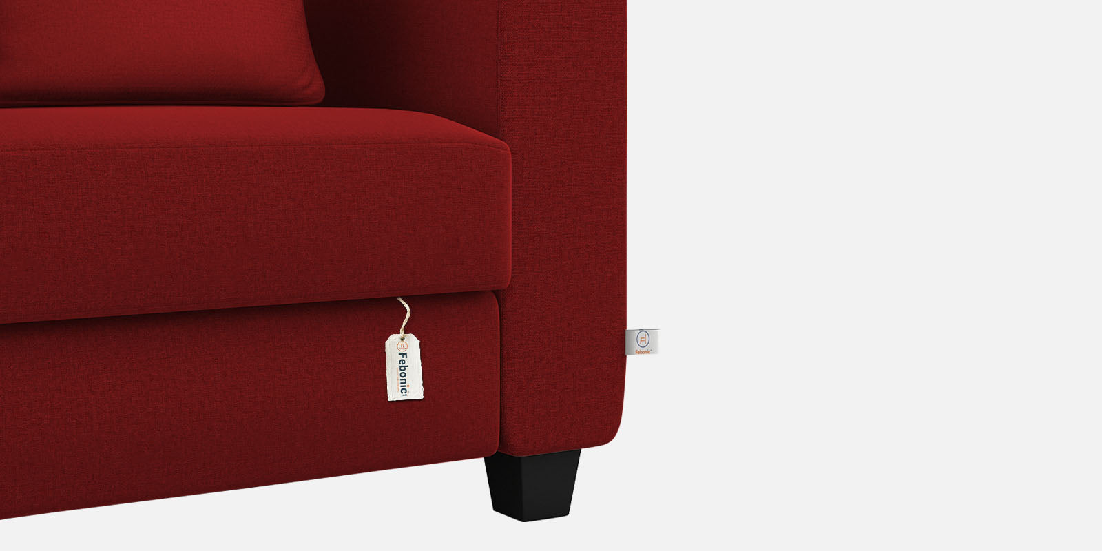 Cosmic Fabric 2 Seater Sofa In Blood Maroon Colour - Febonic Living