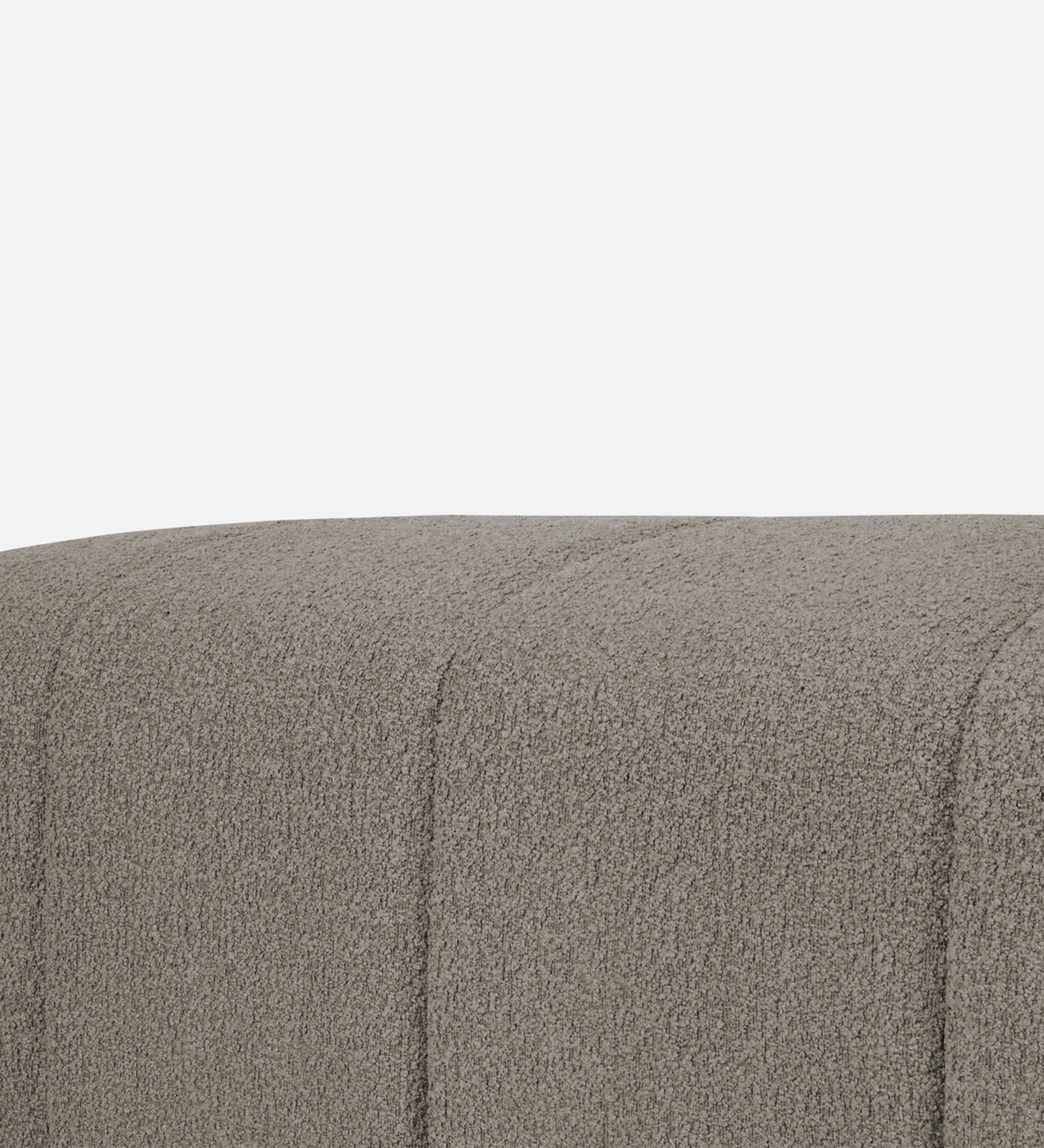 Rexi Boucle Fabric Bench In Cement Beige Colour - Febonic Living