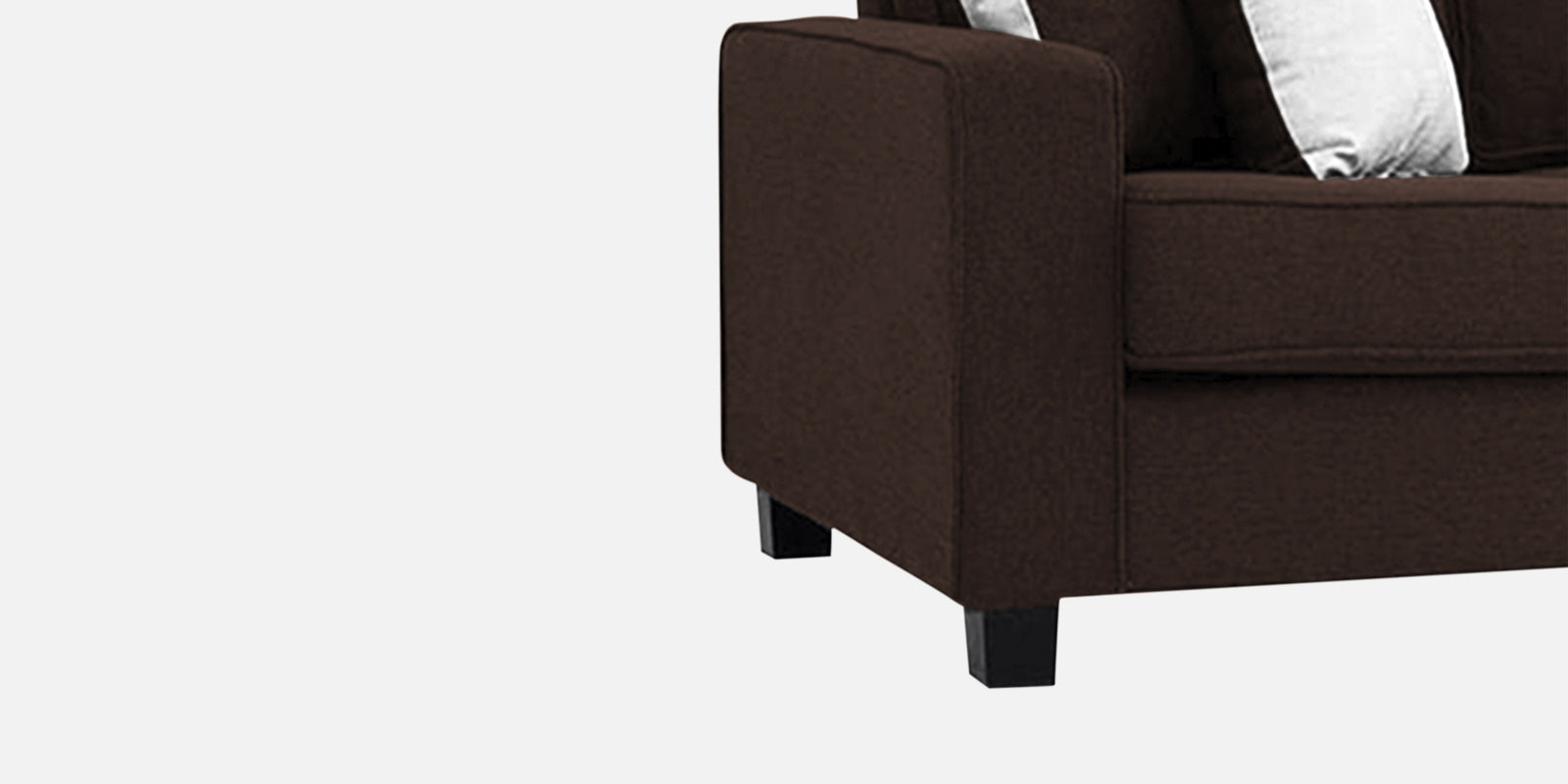 Ladybug Fabric 2 Seater Sofa In Coffee Brown Colour - Febonic Living