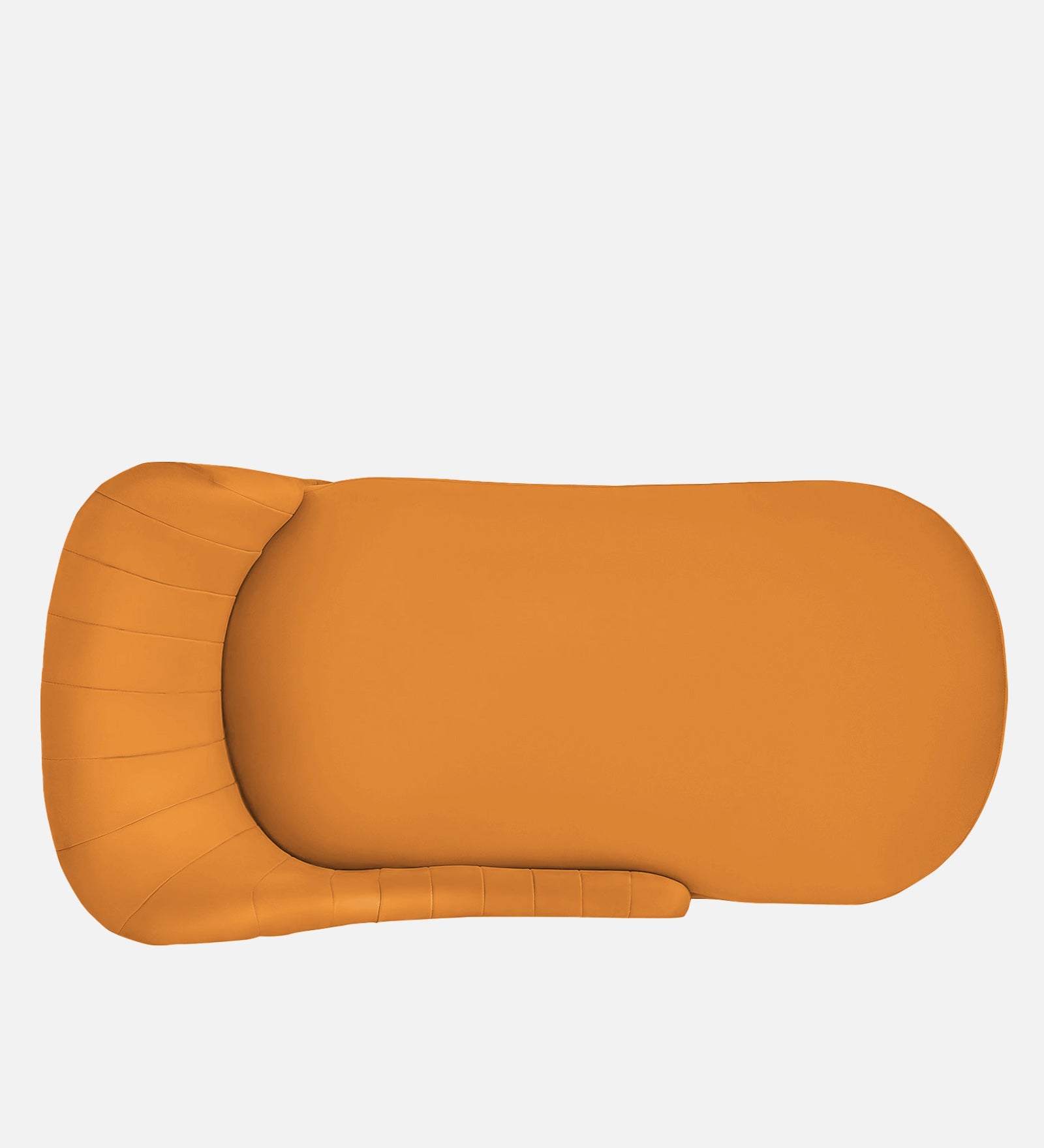 Flora Velvet RHS Chaise Lounger In Tangerine Orange Colour - Febonic Living