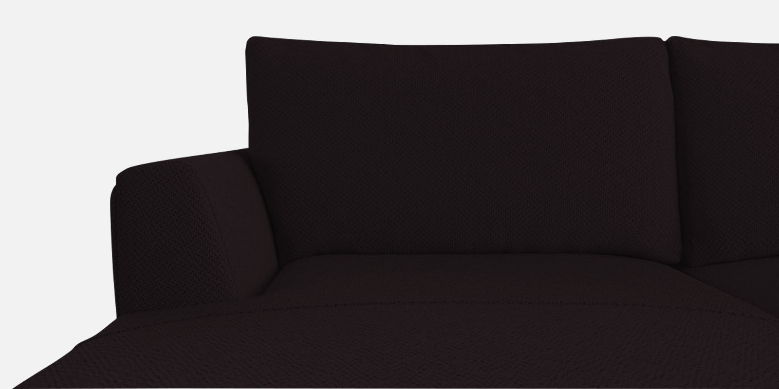 Como Fabric RHS Sectional Sofa (3+Lounger) In Cara Brown Colour