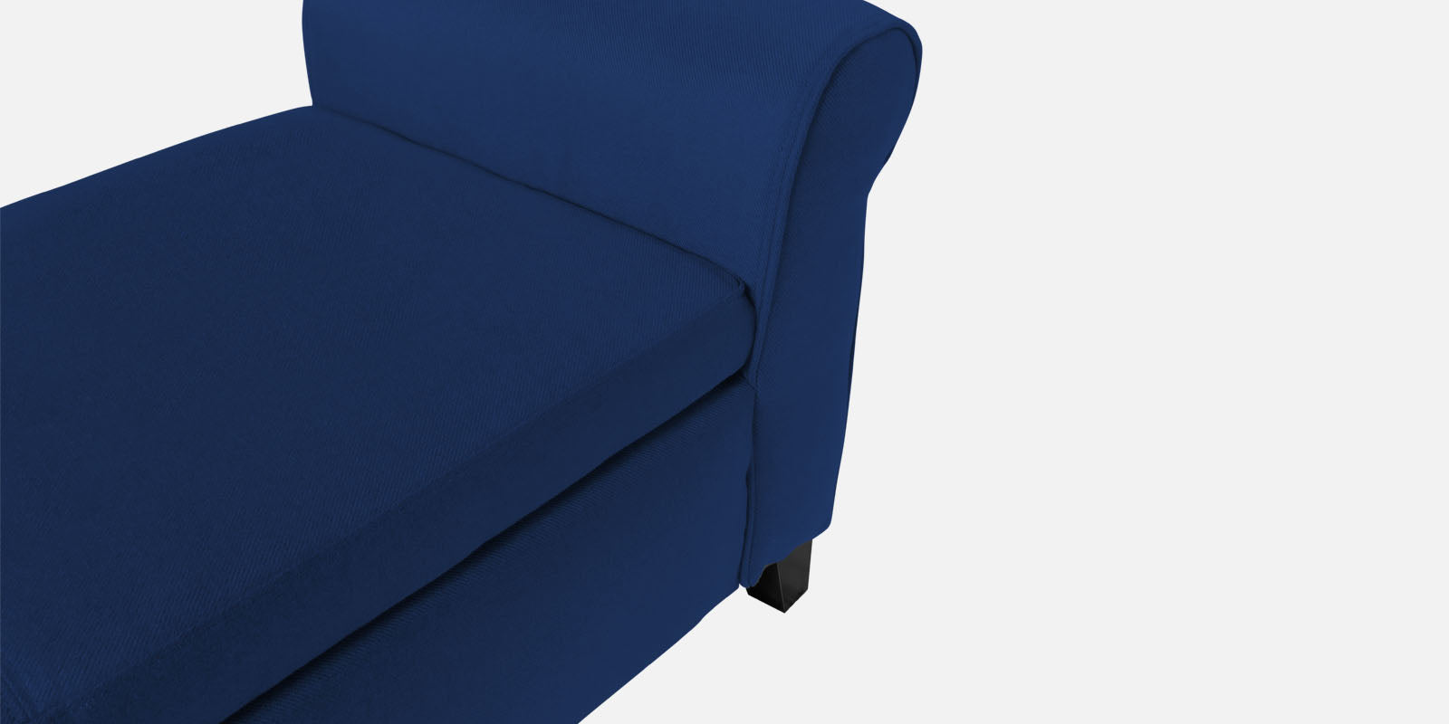 Molo Fabric 3 Seater Recamier In Royal Blue Colour With Storage - Febonic Living
