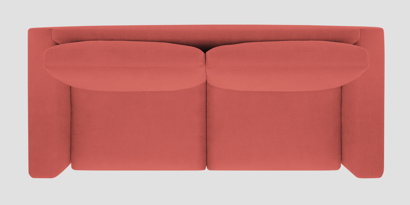 Esha Fabric 2 Seater Sofa In Salmon Pink Colour - Febonic Living