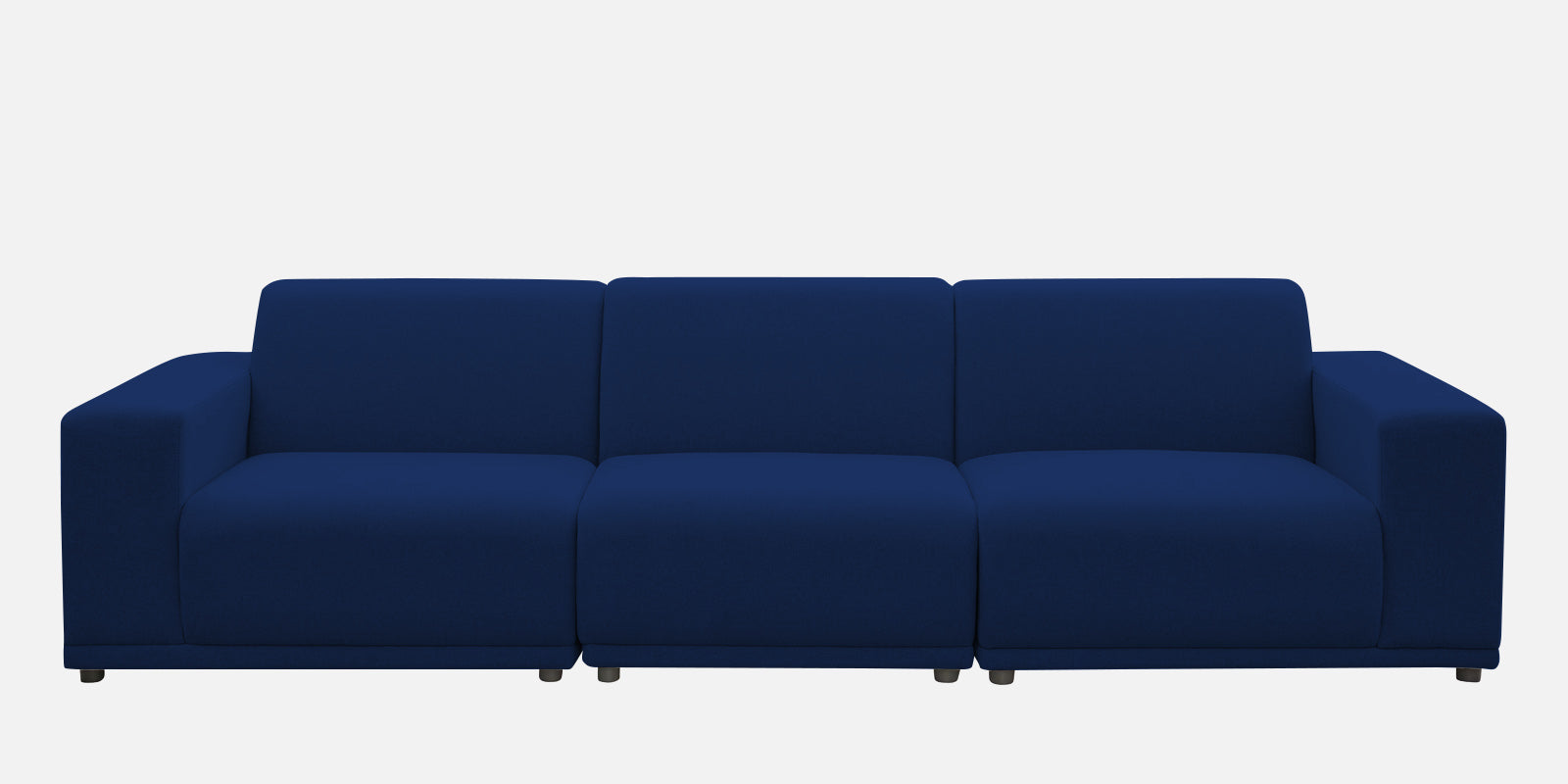 Adam Fabric LHS Sectional Sofa (3+Ottoman Lounger) In Royal Blue Colour - Febonic Living