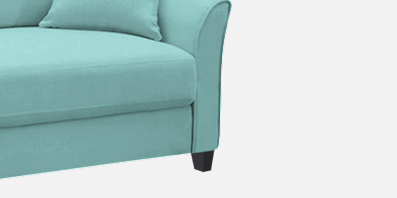 Daroo Velvet 2 Seater Sofa In Barmunda Aqua Colour - Febonic Living