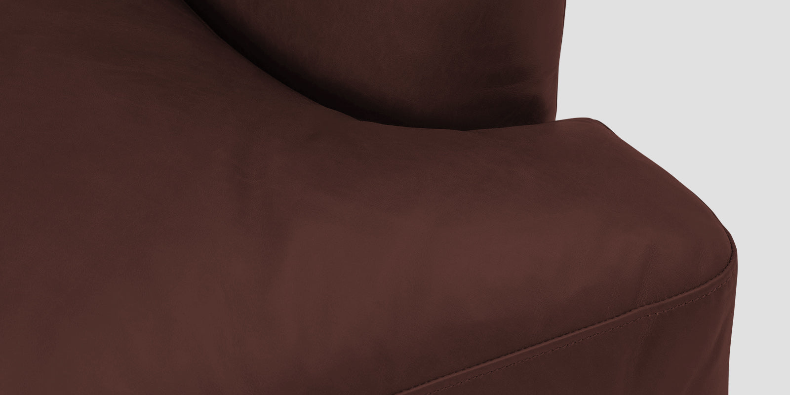 Sterio Leatherette 2 Seater Sofa In Wine Brown Colour - Febonic Living