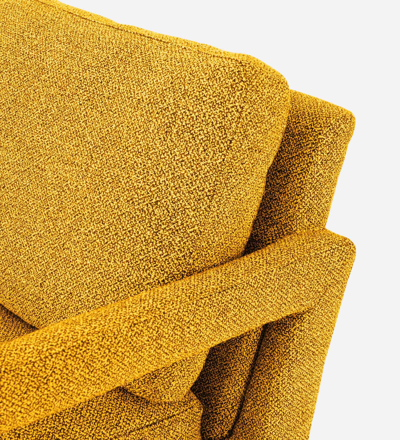 Olsen Fabric Arm Chair In Bold Yellow Colour - Febonic Living
