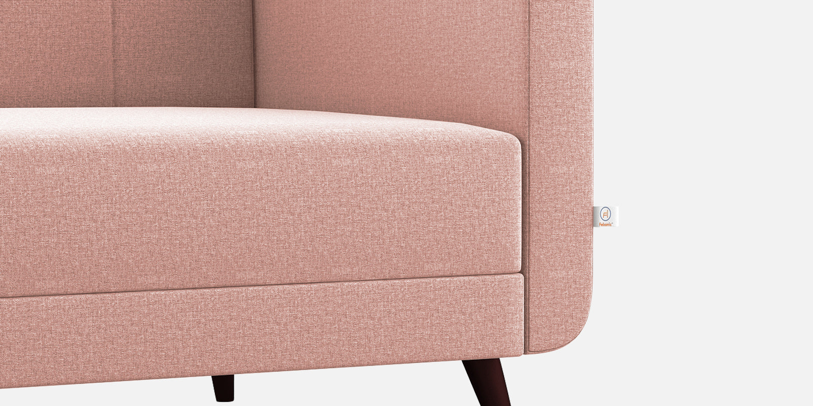 Wiki Velvet 3 Seater Sofa in Blush Pink Colour