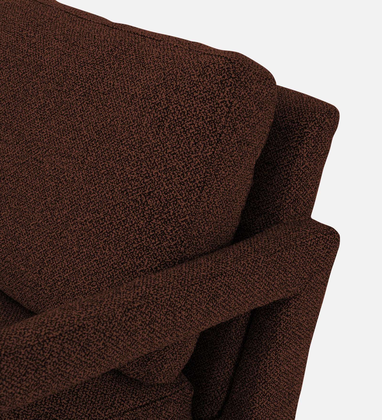 Olsen Fabric Arm Chair In Coffee Brown Colour - Febonic Living