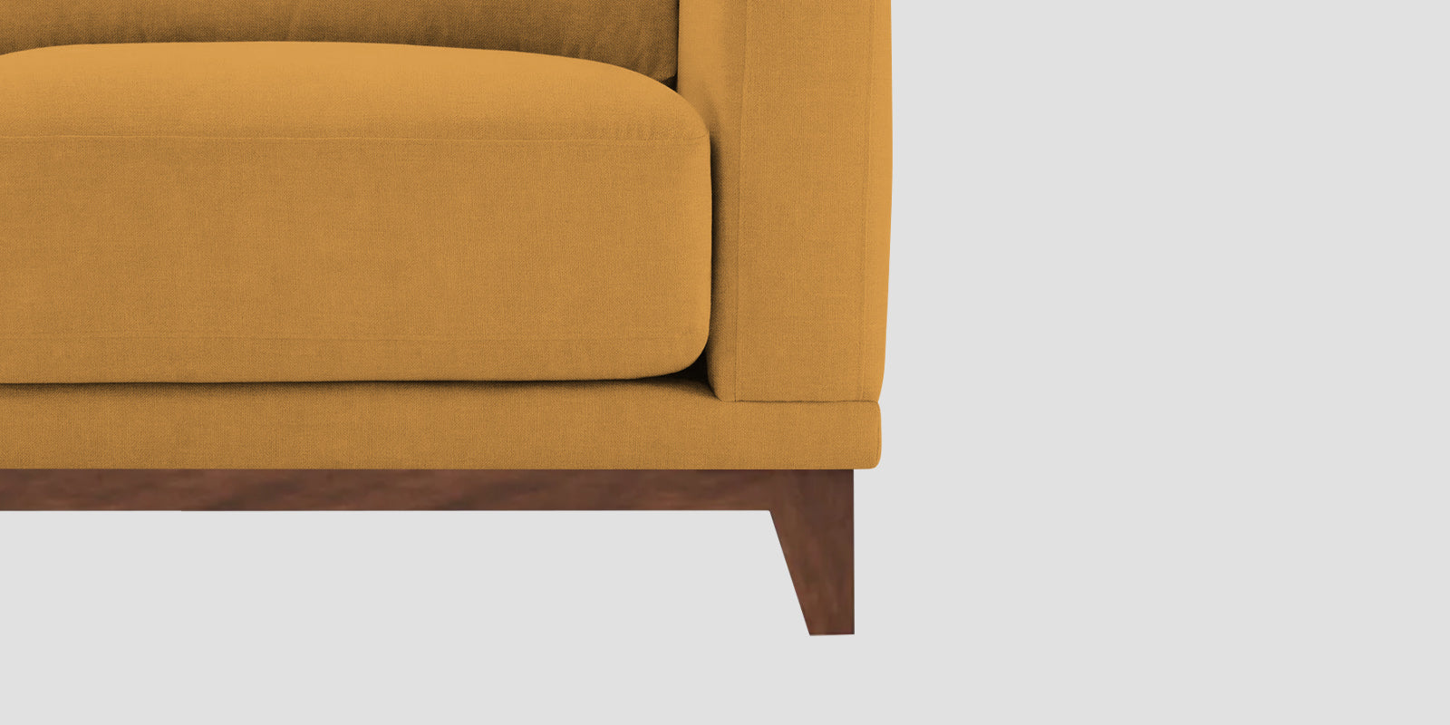 Esha Fabric 3 Seater Sofa In Corn Yellow Colour - Febonic Living