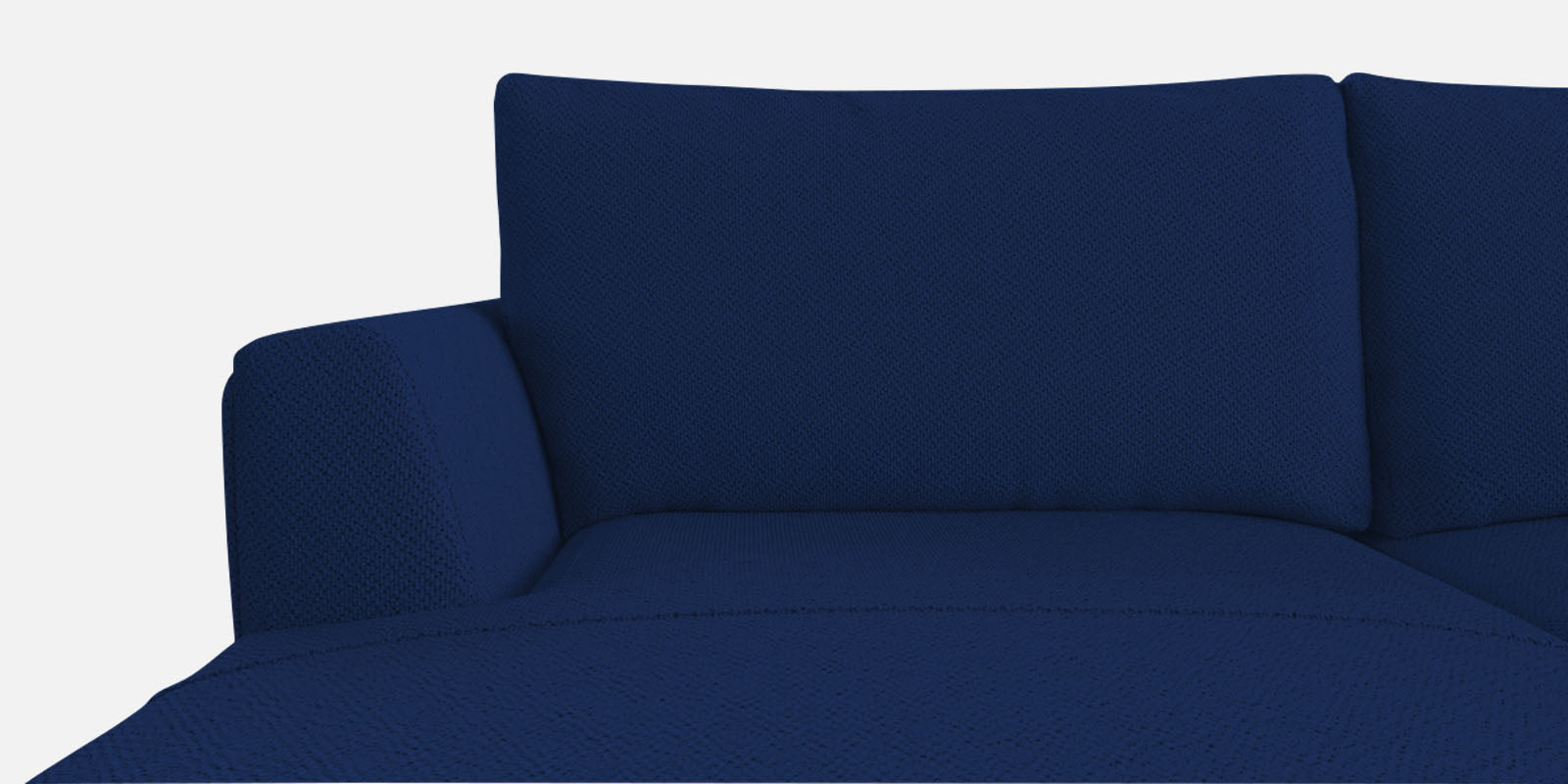 Como Fabric RHS Sectional Sofa (3+Lounger) In Royal Blue Colour - Febonic Living