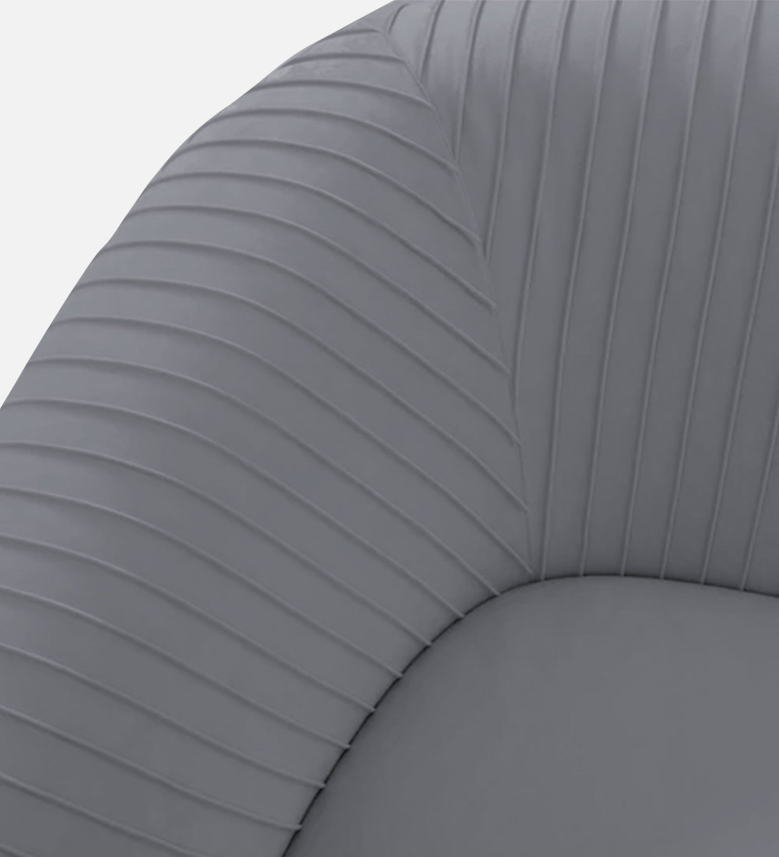 Yara Velvet Fabric 1 Seater Sofa In Pubble Grey Colour - Febonic Living