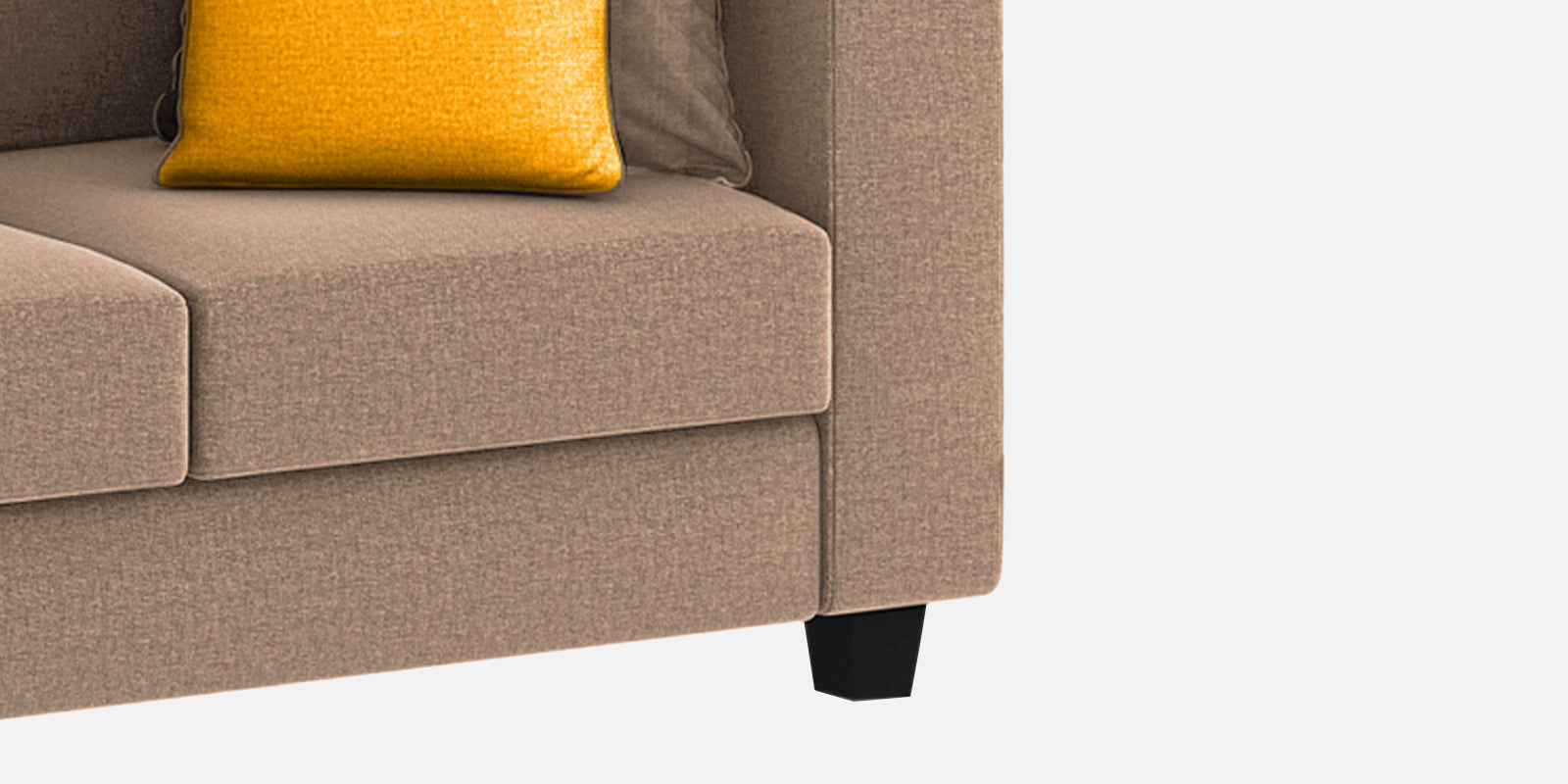 Nabi Fabric 3 Seater Sofa In Cookie Beige Colour - Febonic Living