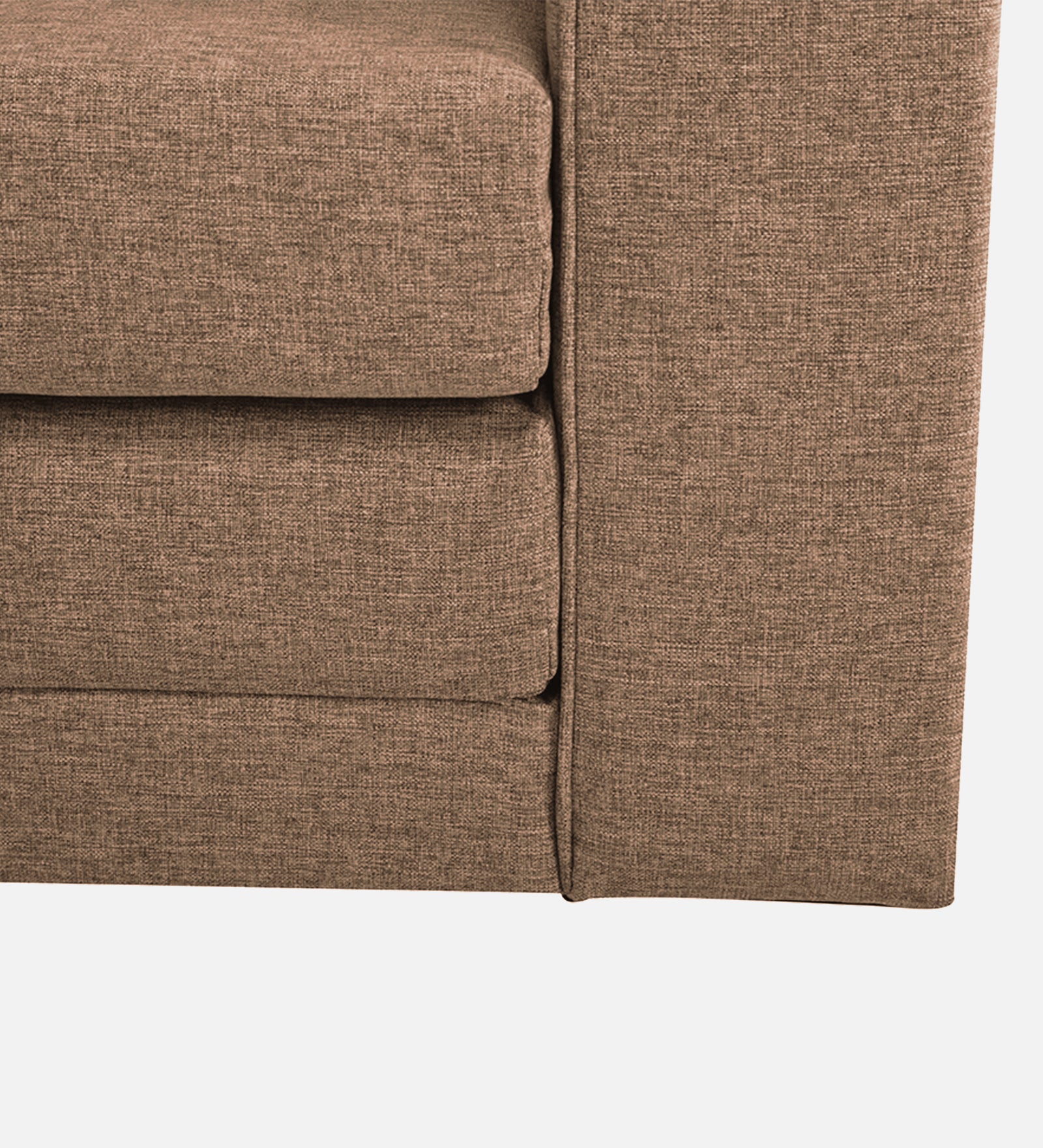 Kenia Fabric 1 Seater Foldable Sofa Cum Bed In Cosmic Beige Colour - Febonic Living