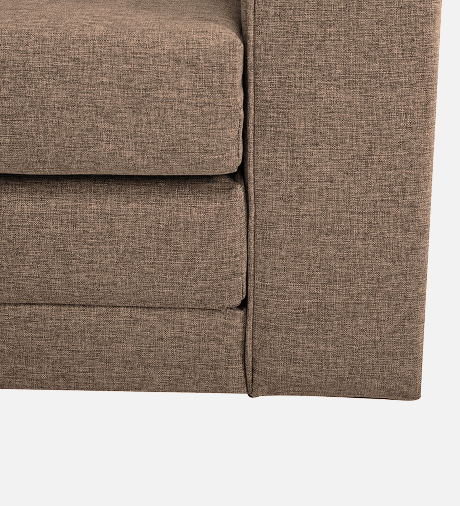 Kenia Fabric 1 Seater Foldable Sofa Cum Bed In Cookie Beige Colour - Febonic Living