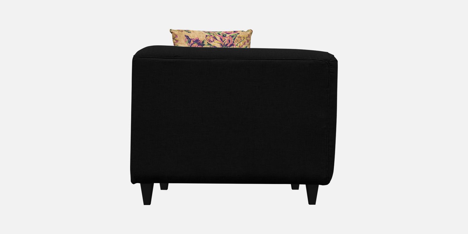 Niki Fabric 3 Seater Sofa In Zed Black Colour - Febonic Living