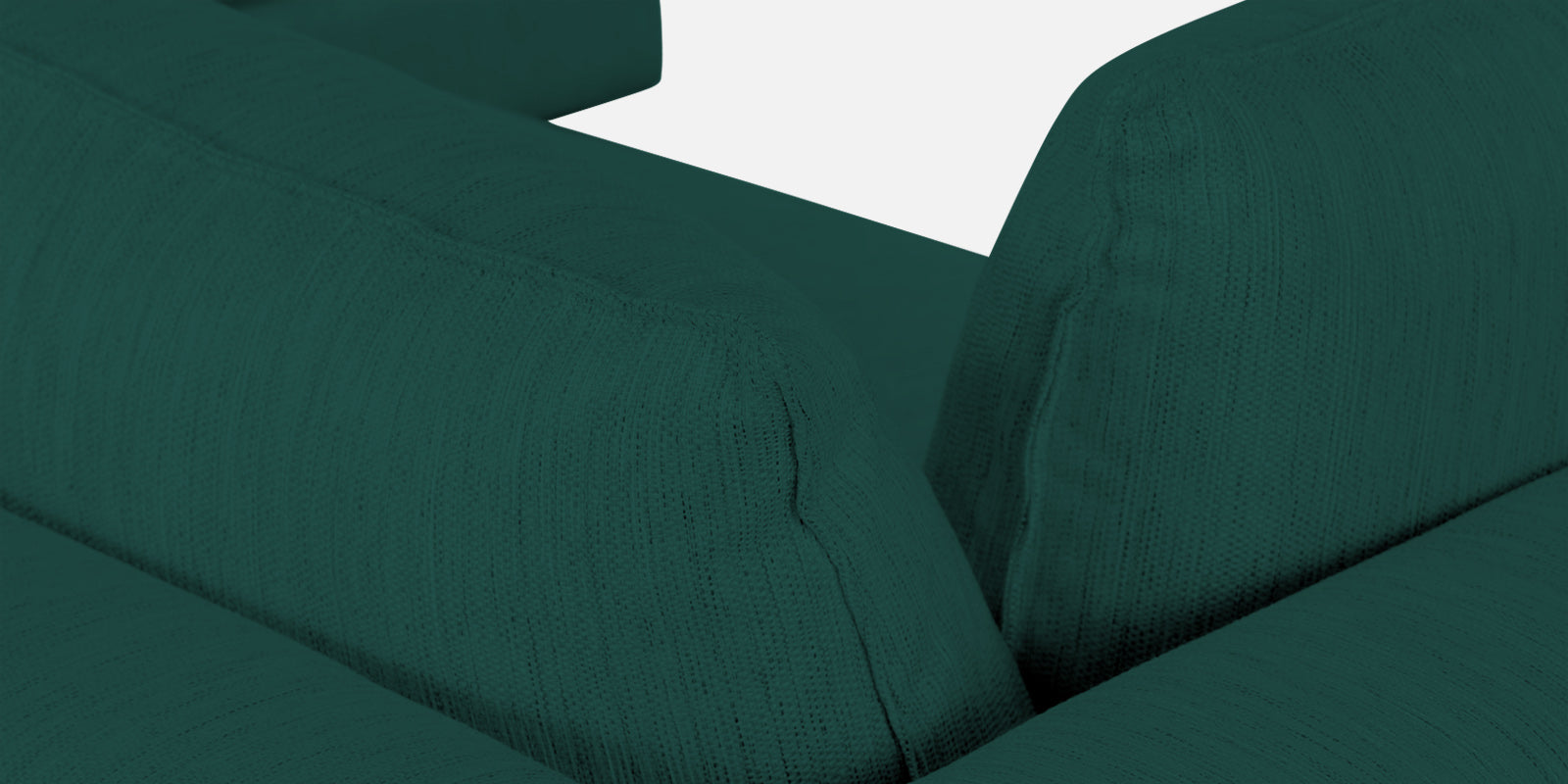Ziggy Fabric RHS Sectional Sofa (3+Lounger) In Sage Green Colour - Febonic Living