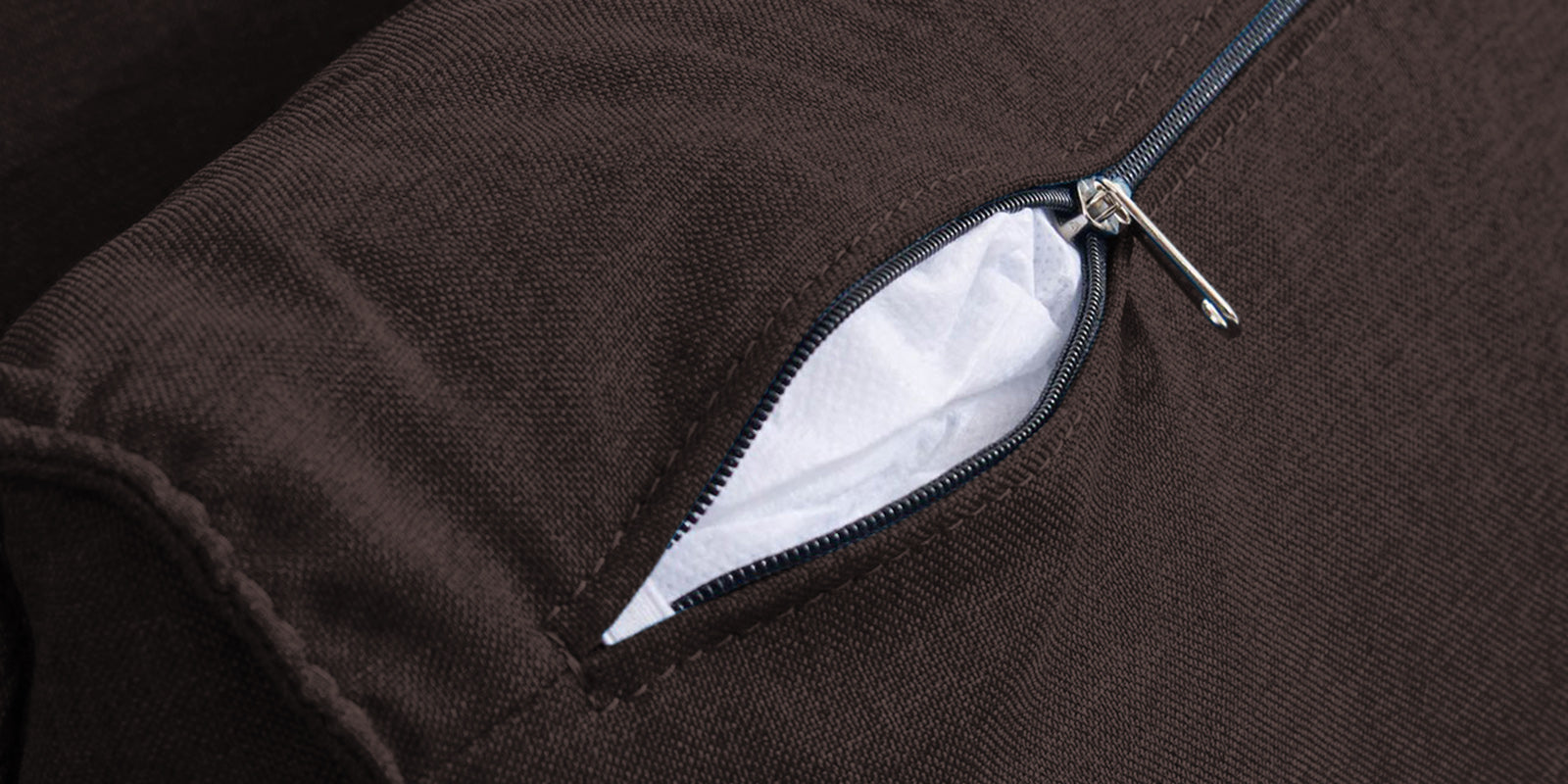 Jerry Fabric 3 Seater Convertible Sofa Cum Bed In Dark Brown Colour - Febonic Living