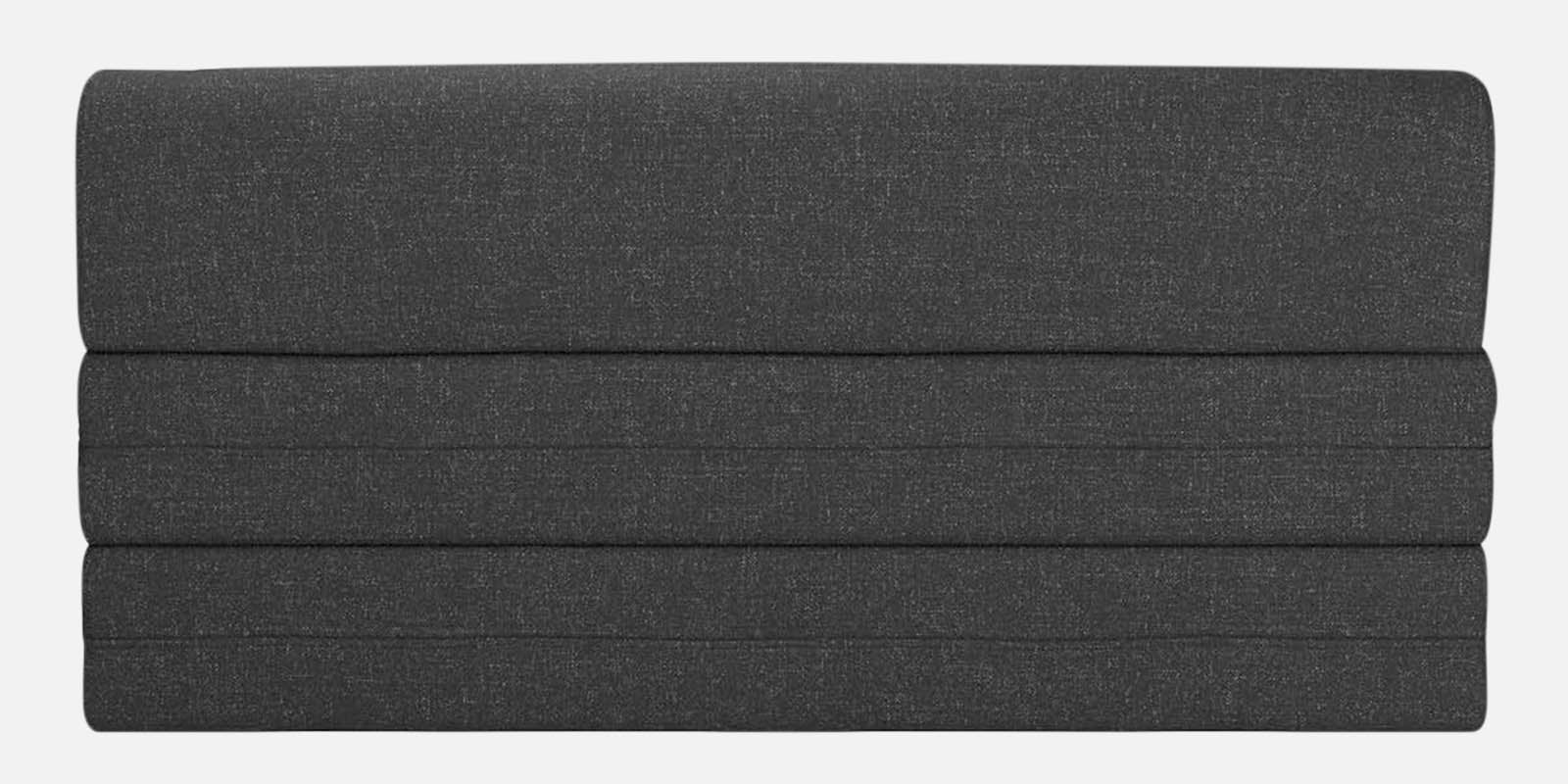 Fleepy Fabric 2 Seater Foldable Sofa Cum Bed In Charcoal Grey Colour - Febonic Living