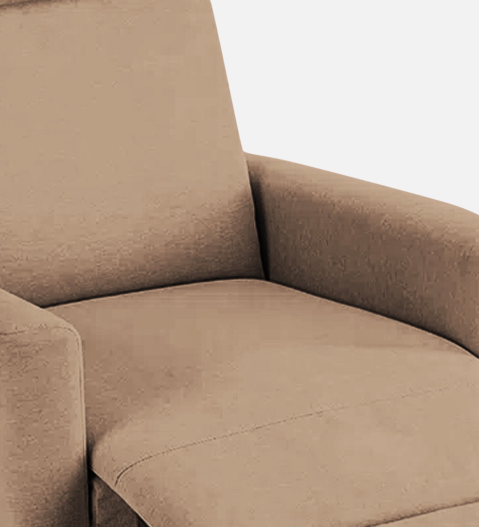 Zura Fabric 1 Seater Rotating Motorized Recliner In Cookie Beige Colour - Febonic Living