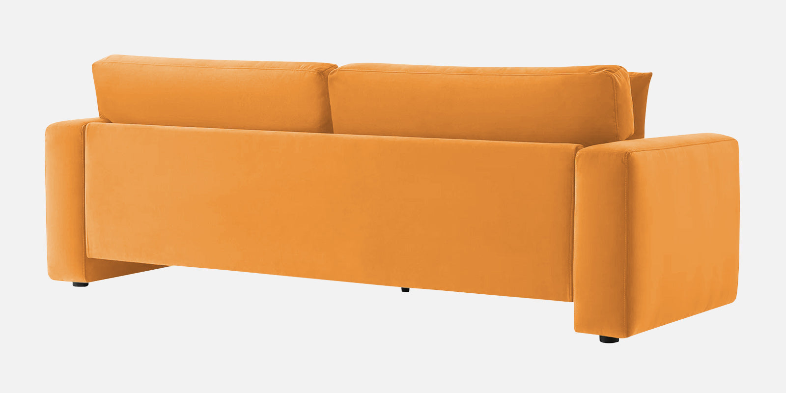 Kosta Velvet 3 Seater Sofa In Tangerine Orange Colour - Febonic Living