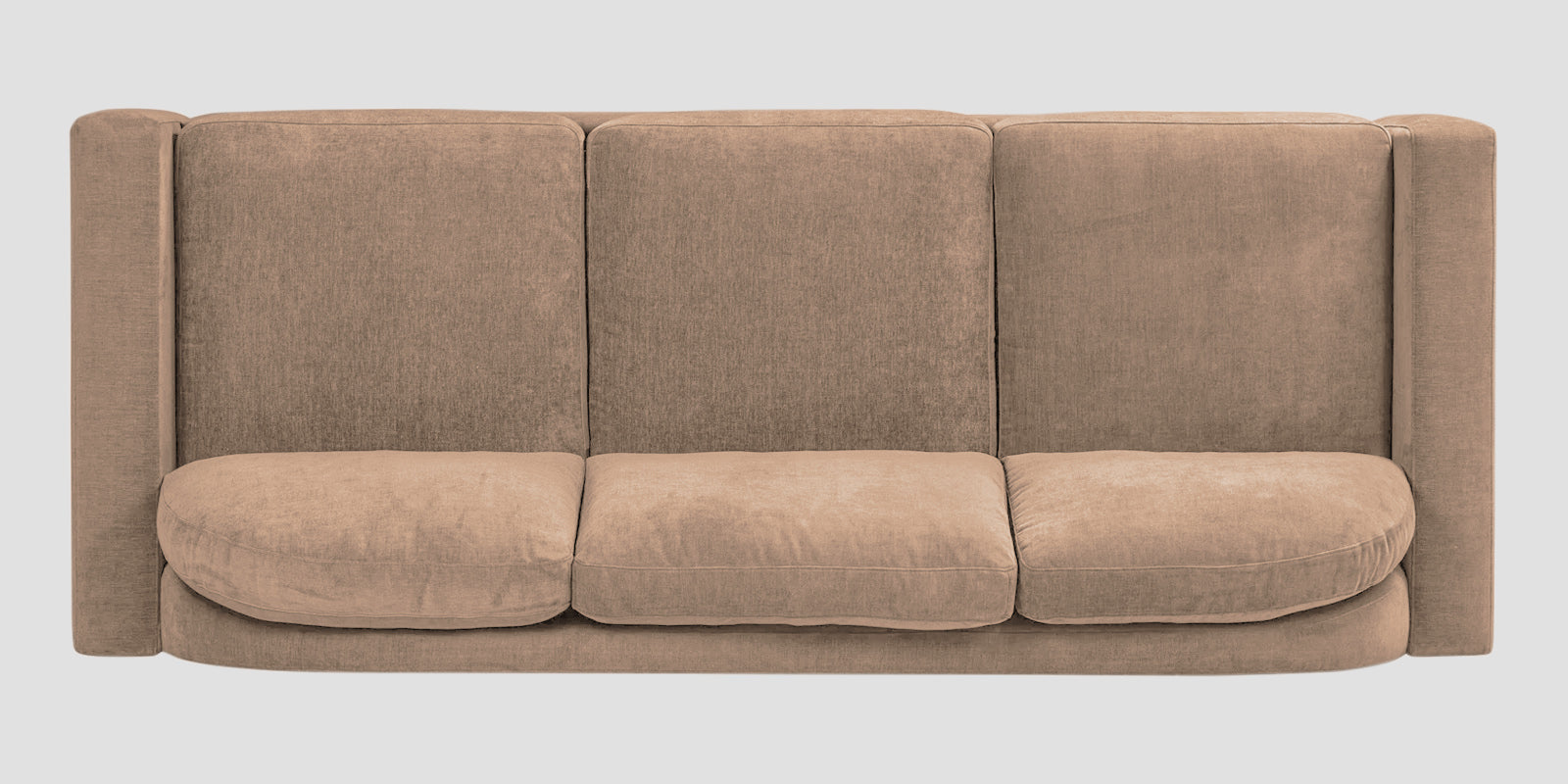 Dara Fabric 3 Seater Sofa In Cookie Beige Colour