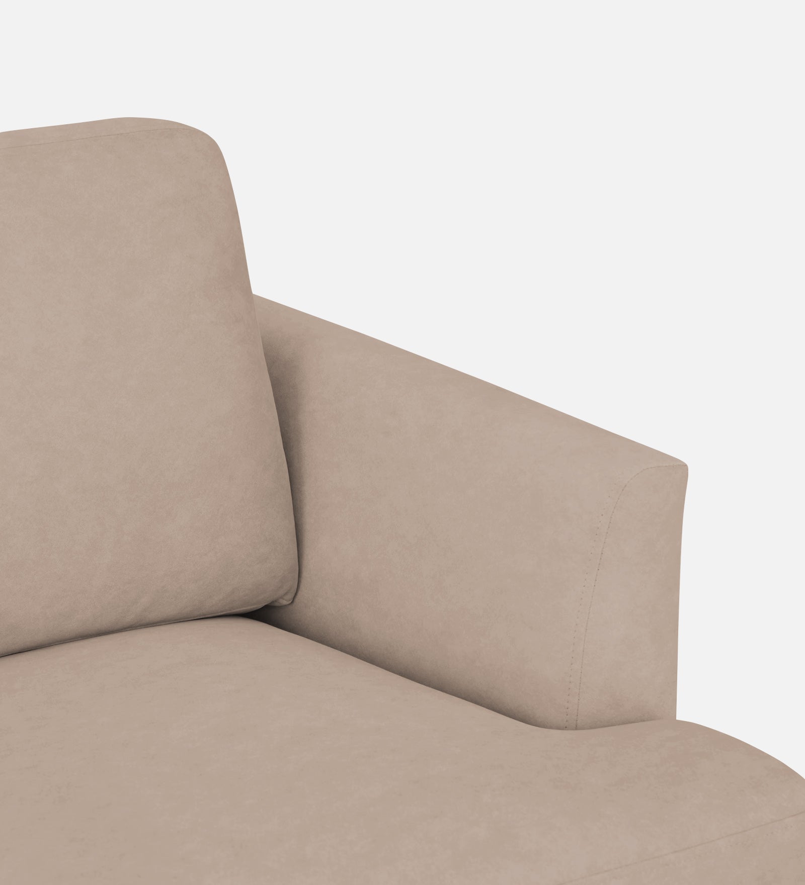 Motra Velvet 1 Seater Sofa In Camel Beige Colour - Febonic Living