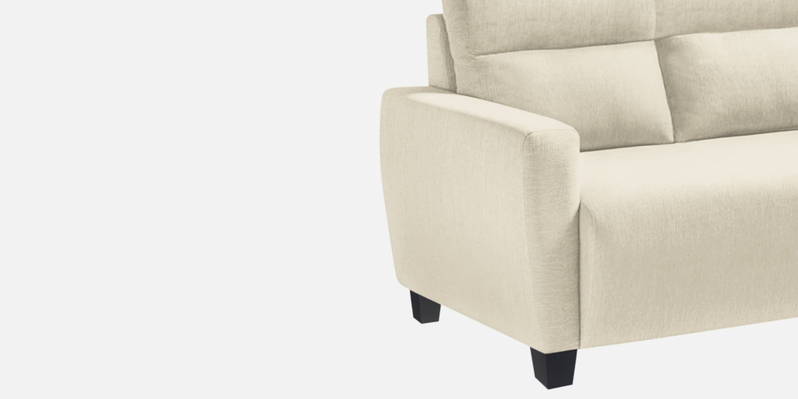 Bakadi Fabric 2 Seater Sofa In Ivory Cream Colour - Febonic Living