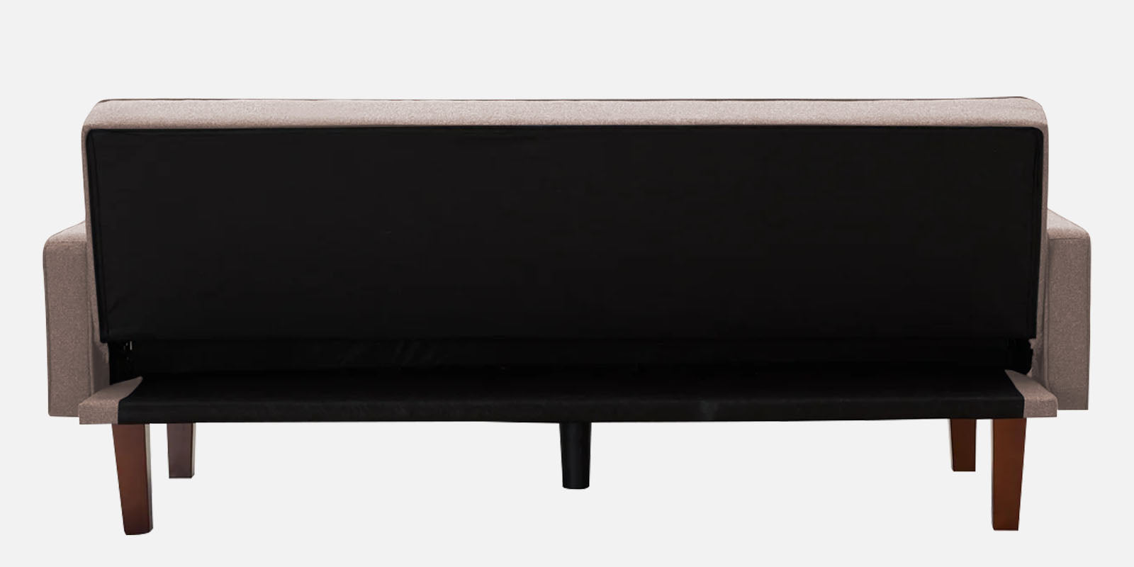 Nebia Fabric 3 Seater Convertible Sofa Cum Bed In Kadhi Beige Colour - Febonic Living