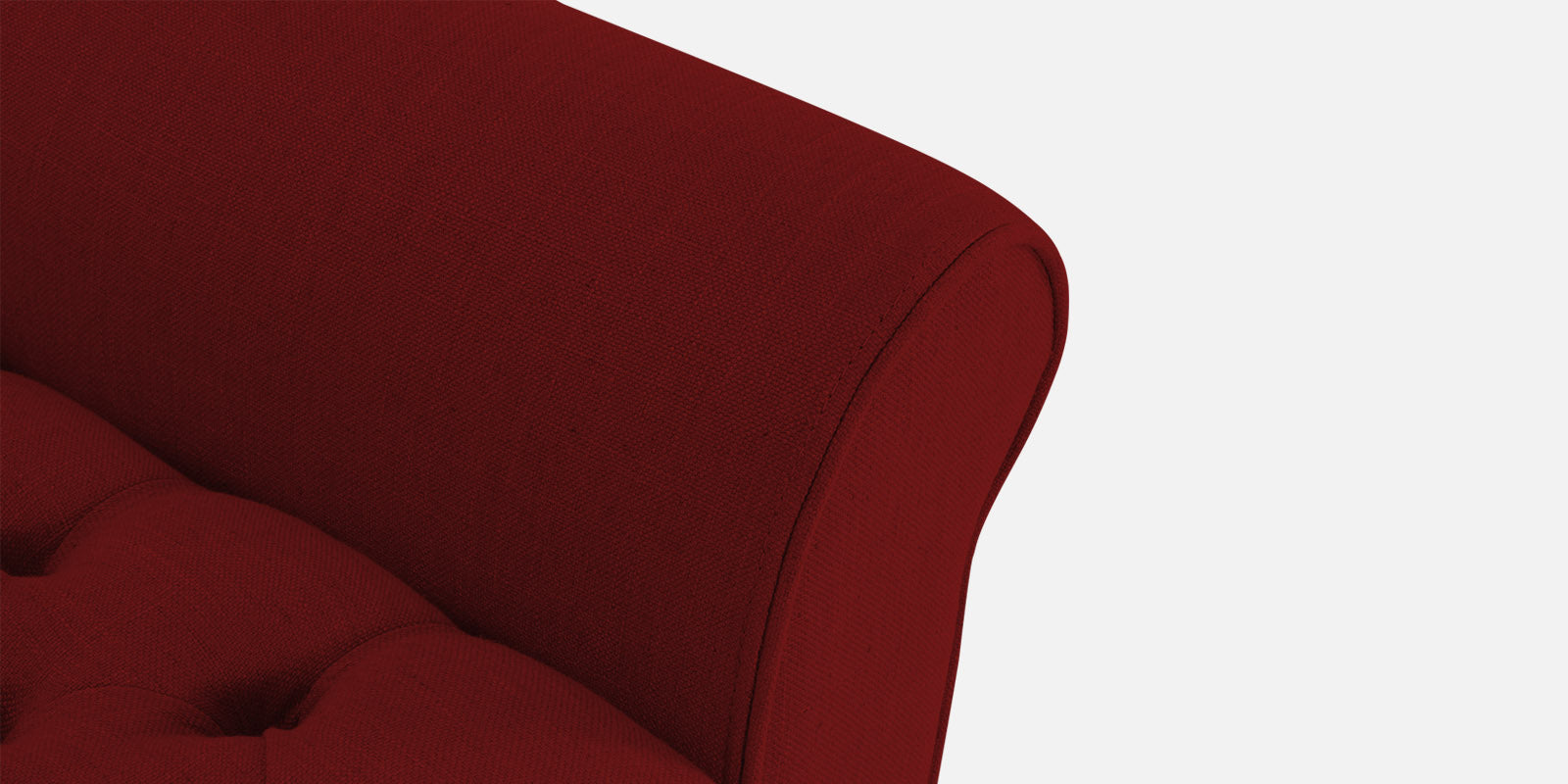 Nowia Fabric 3 Seater Recamier In Blood Maroon Colour With Storage - Febonic Living