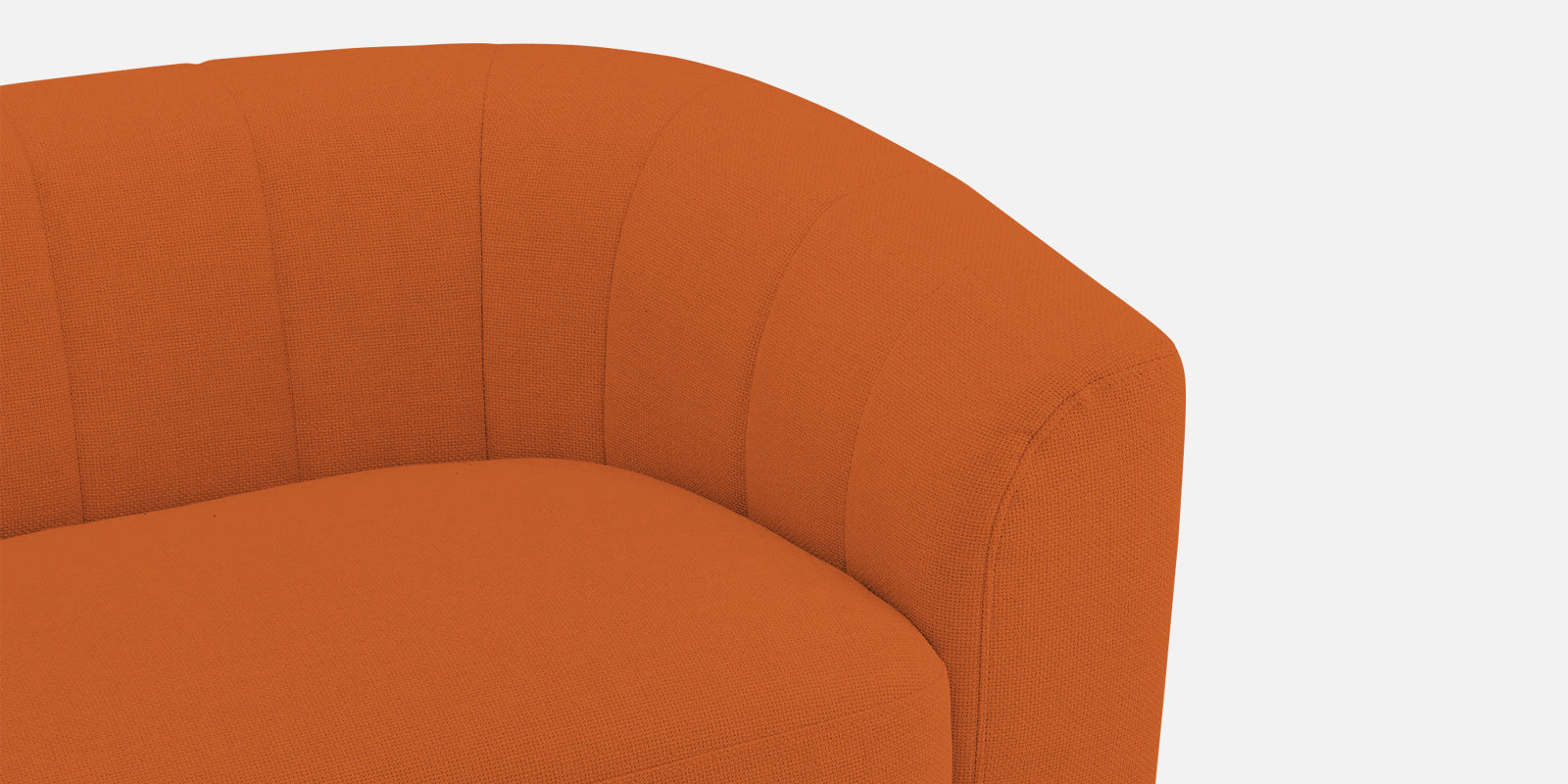 Mara Fabric 3 Seater Sofa In Vivid Orange Colour - Febonic Living