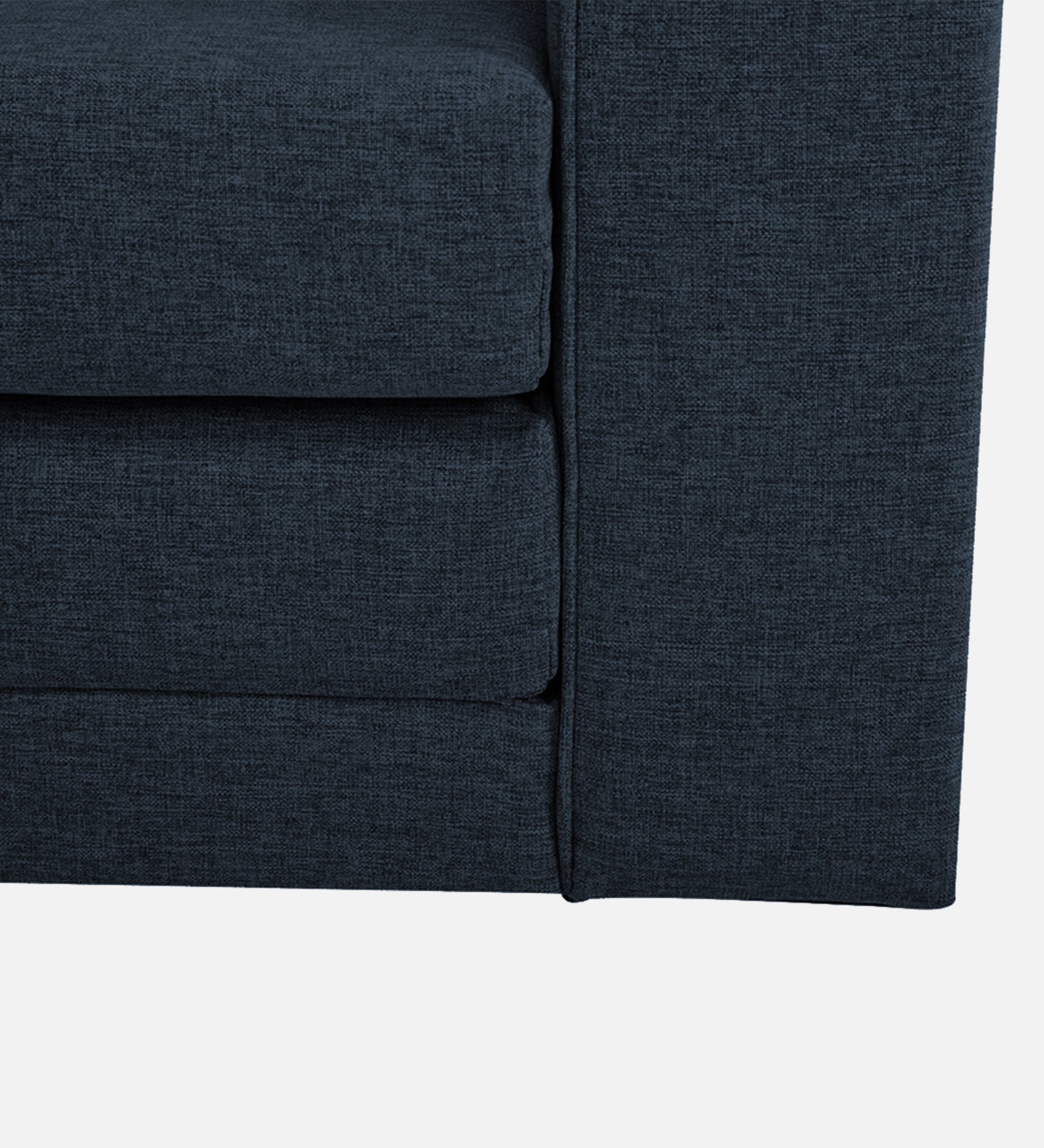 Kenia Fabric 1 Seater Foldable Sofa Cum Bed In Denim Blue Colour - Febonic Living