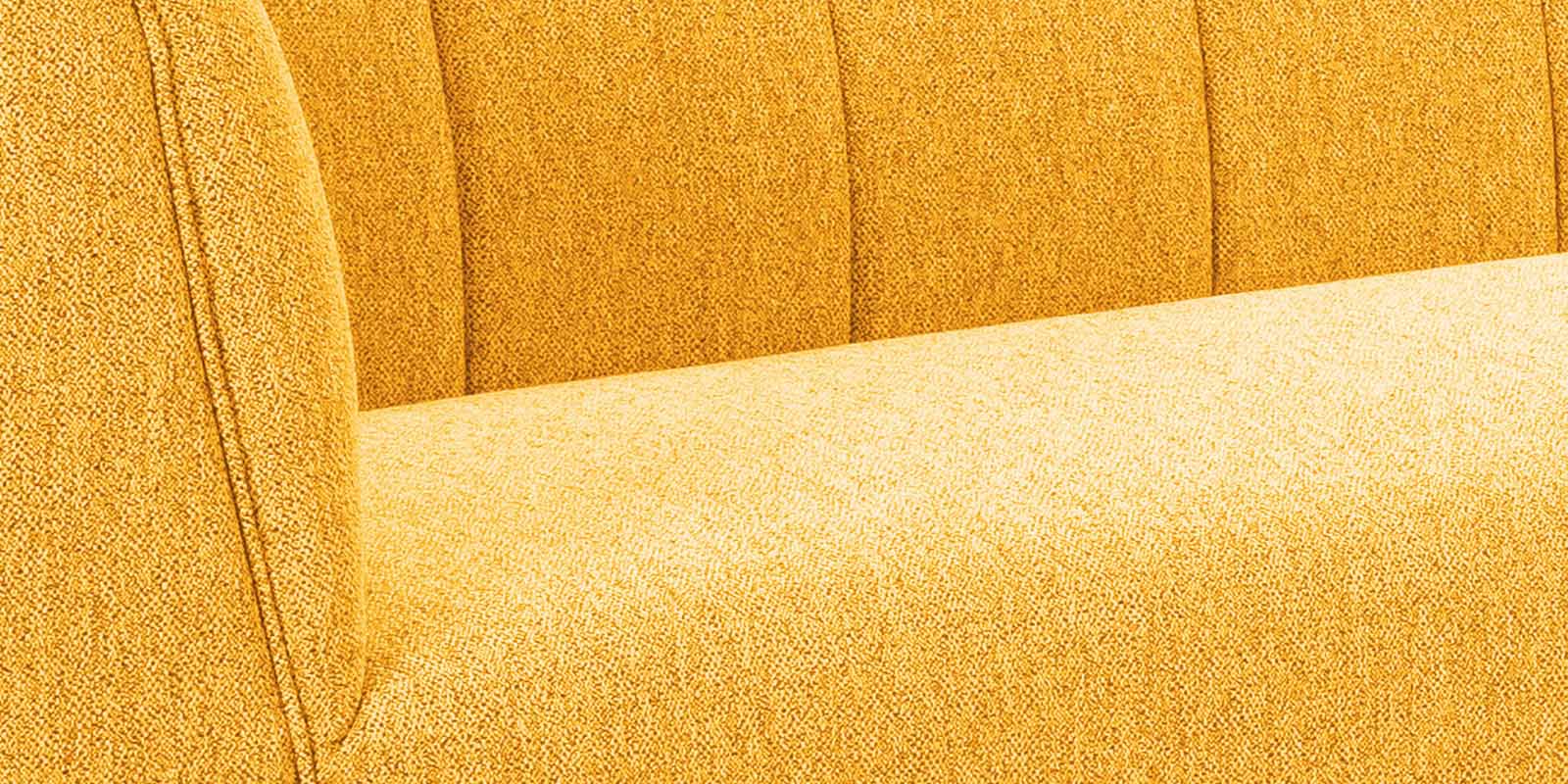 Chastin Fabric 2 Seater Sofa In Bold Yellow Colour - Febonic Living