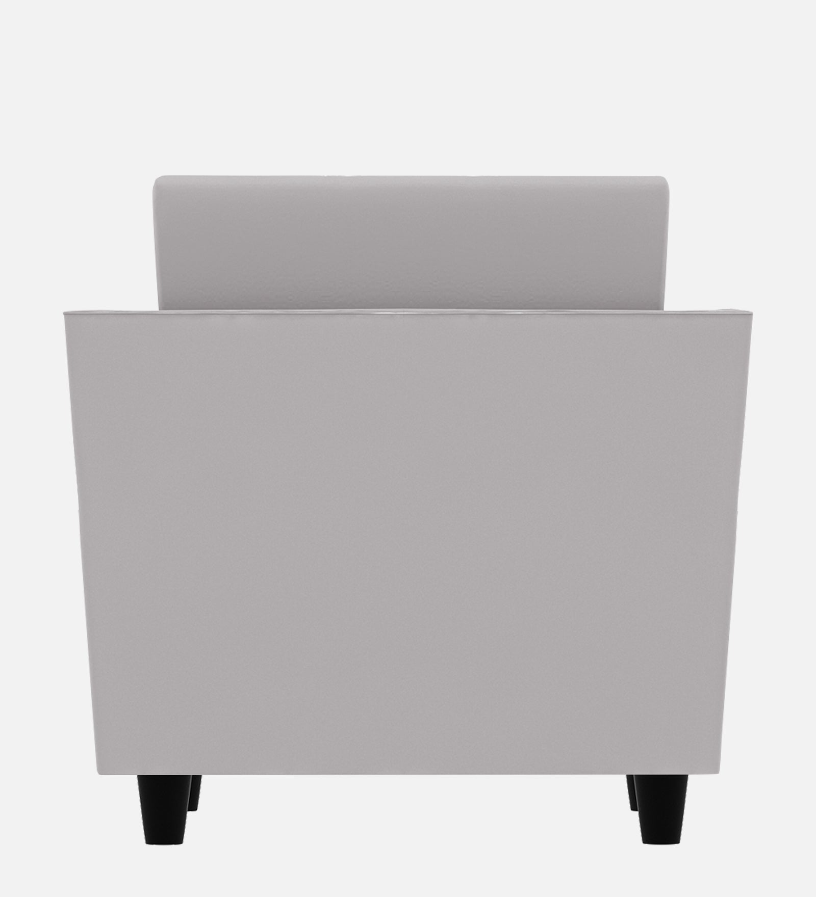 Bristo Velvet 1 Seater Sofa In Concrete Grey Colour With Storage