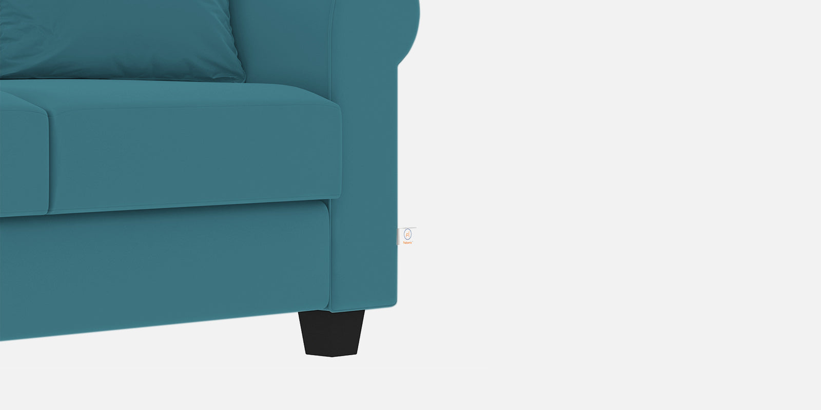 Numonk Velvet 2 Seater Sofa In Aqua Blue Colour - Febonic Living