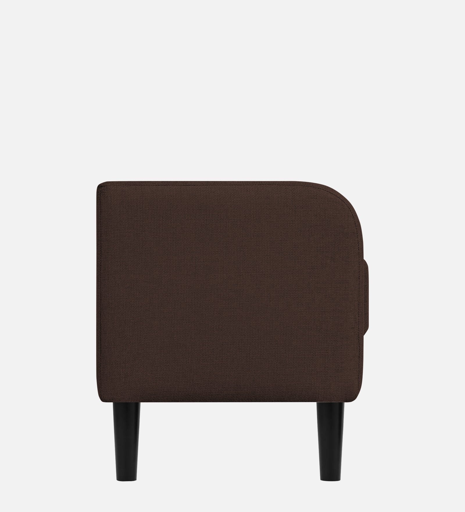 Maya Fabric Bench In Coffee Brown Colour - Febonic Living