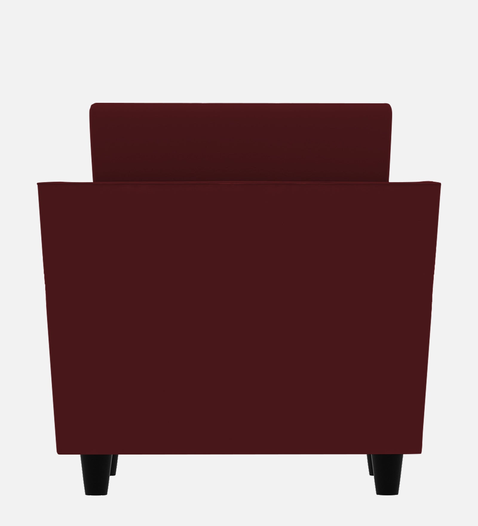 Bristo Velvet 1 Seater Sofa In Dark Maroon Colour With Storage - Febonic Living
