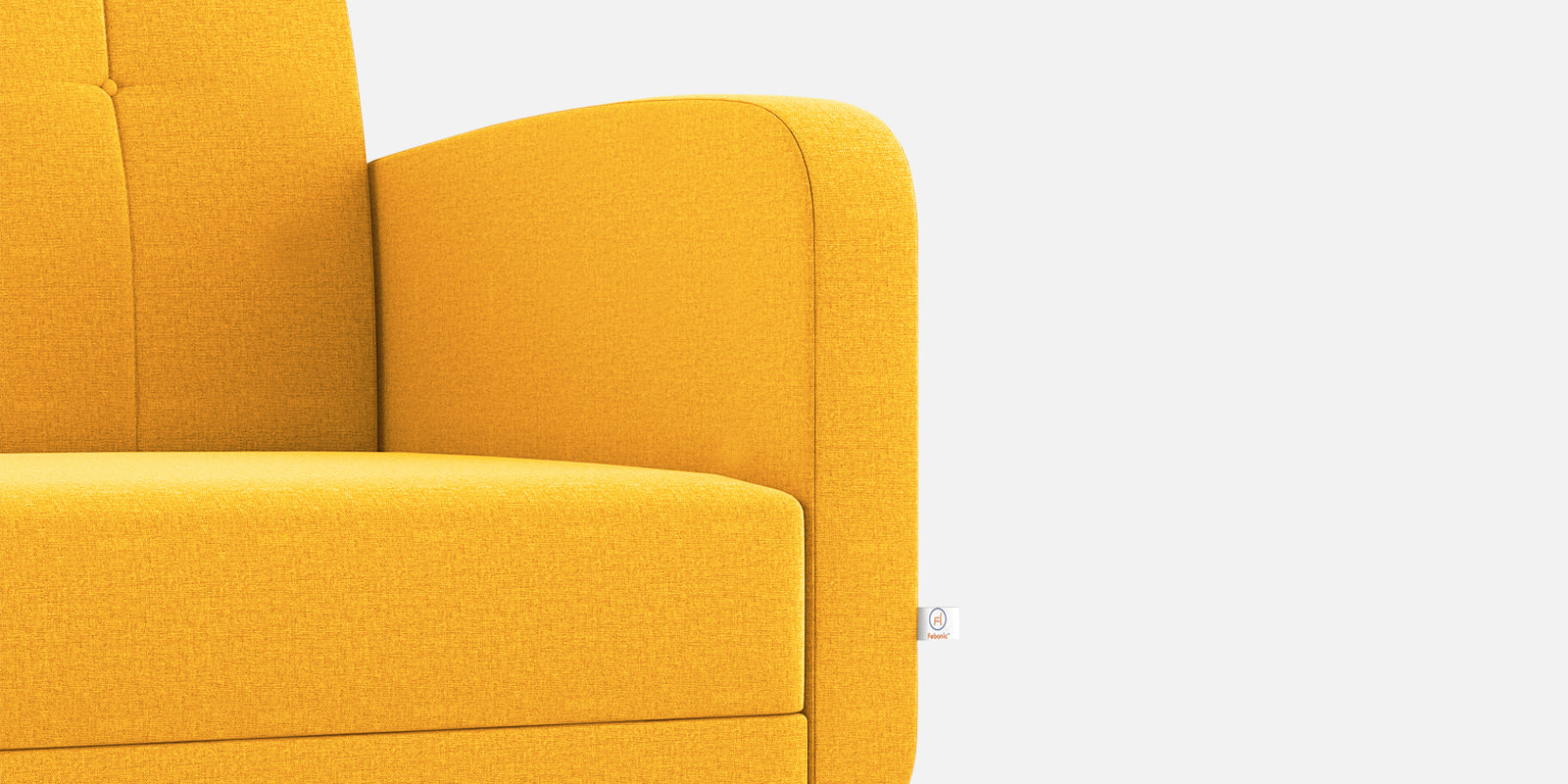 Wiki Velvet 2 Seater Sofa In Safforn Yellow Colour - Febonic Living