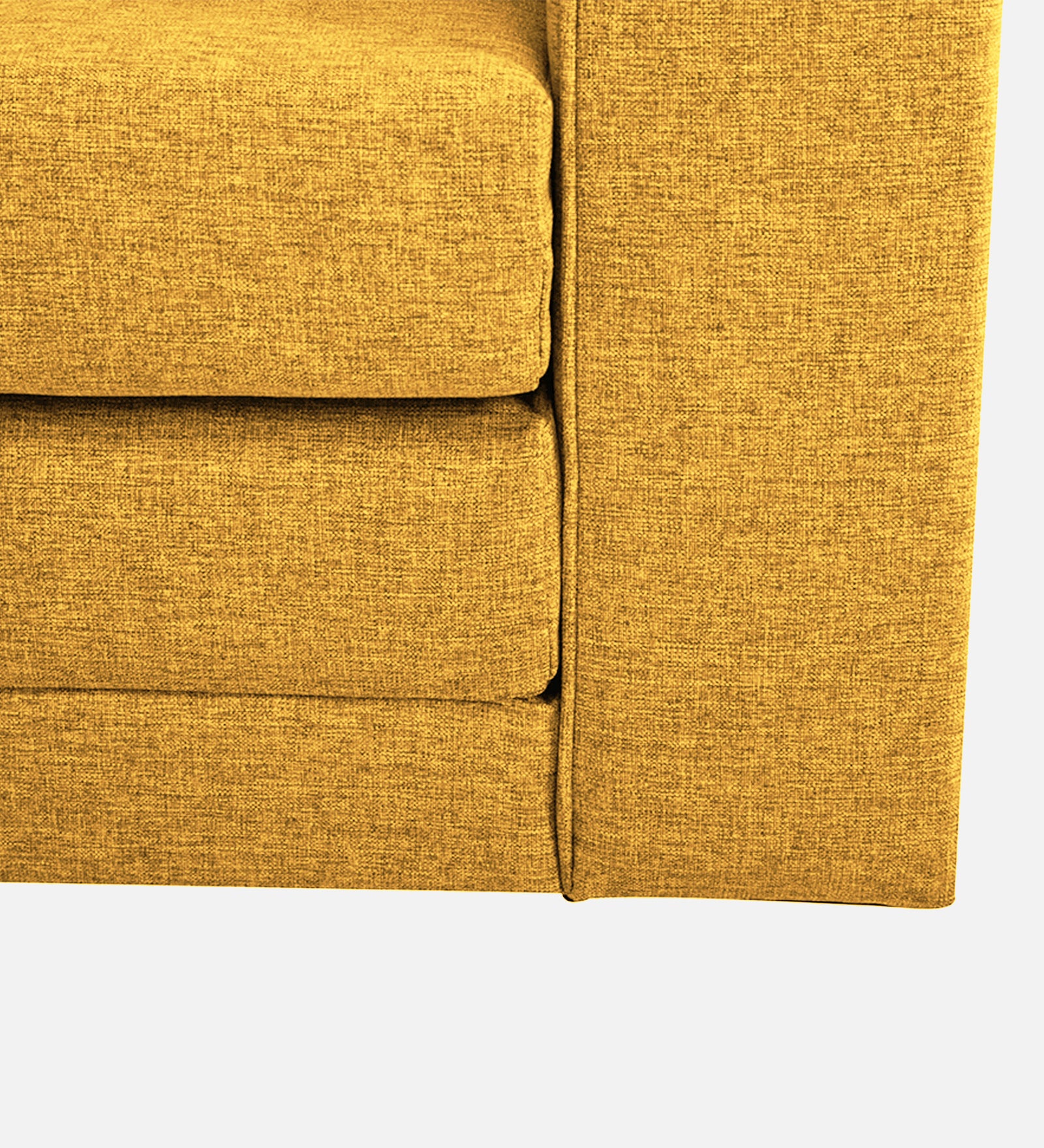 Kenia Fabric 1 Seater Foldable Sofa Cum Bed In Bold Yellow Colour - Febonic Living