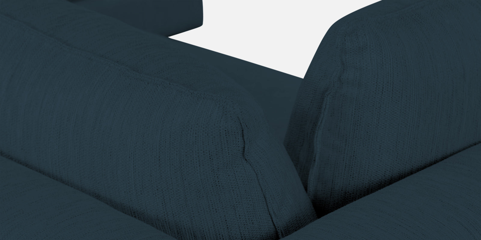 Ziggy Fabric RHS Sectional Sofa (3+Lounger) In Cool Blue Colour - Febonic Living