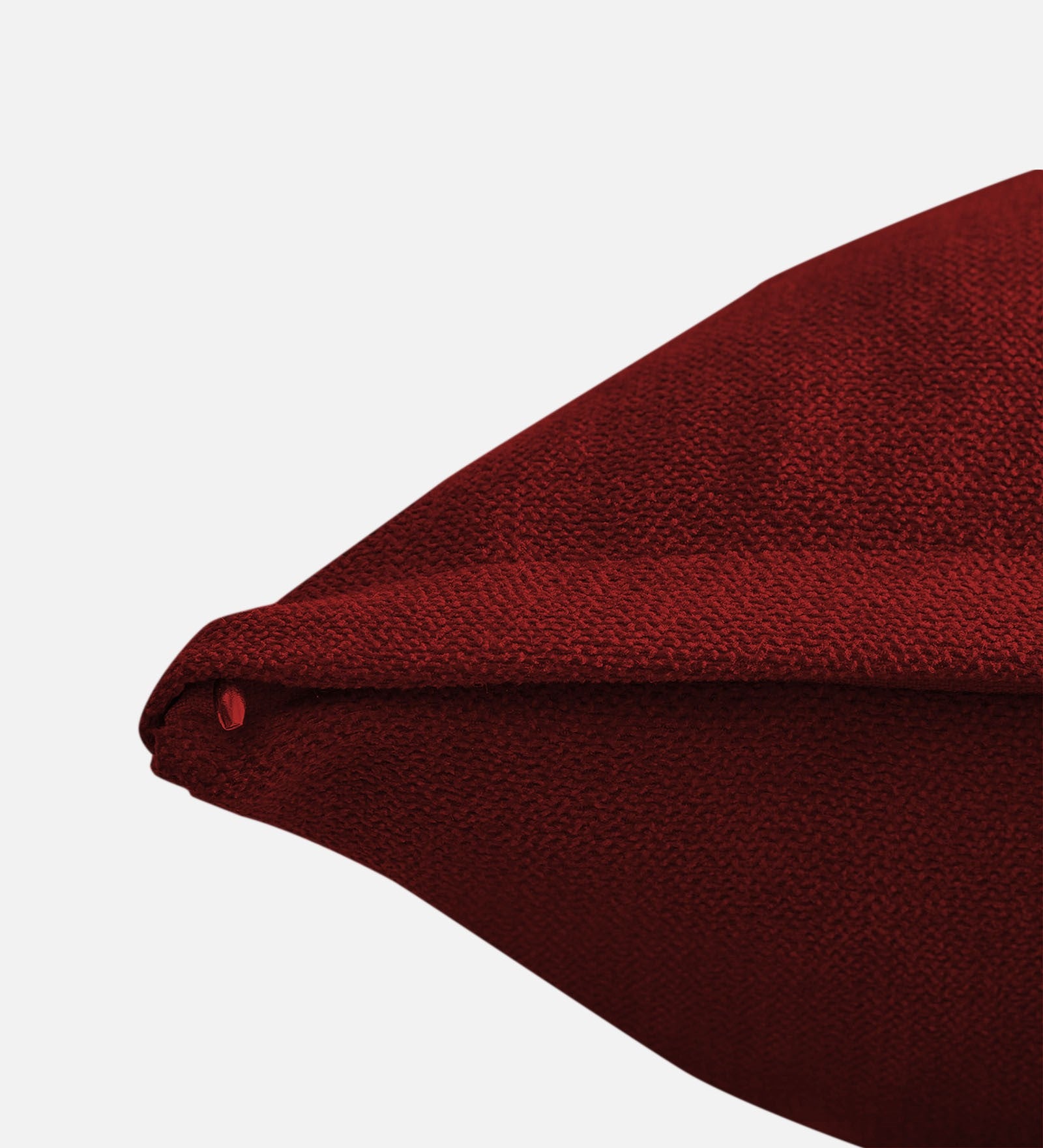 Kaya Fabric (20x20in) Sofa Pillows In Blood Maroon Colour (Pack of 2) - Febonic Living