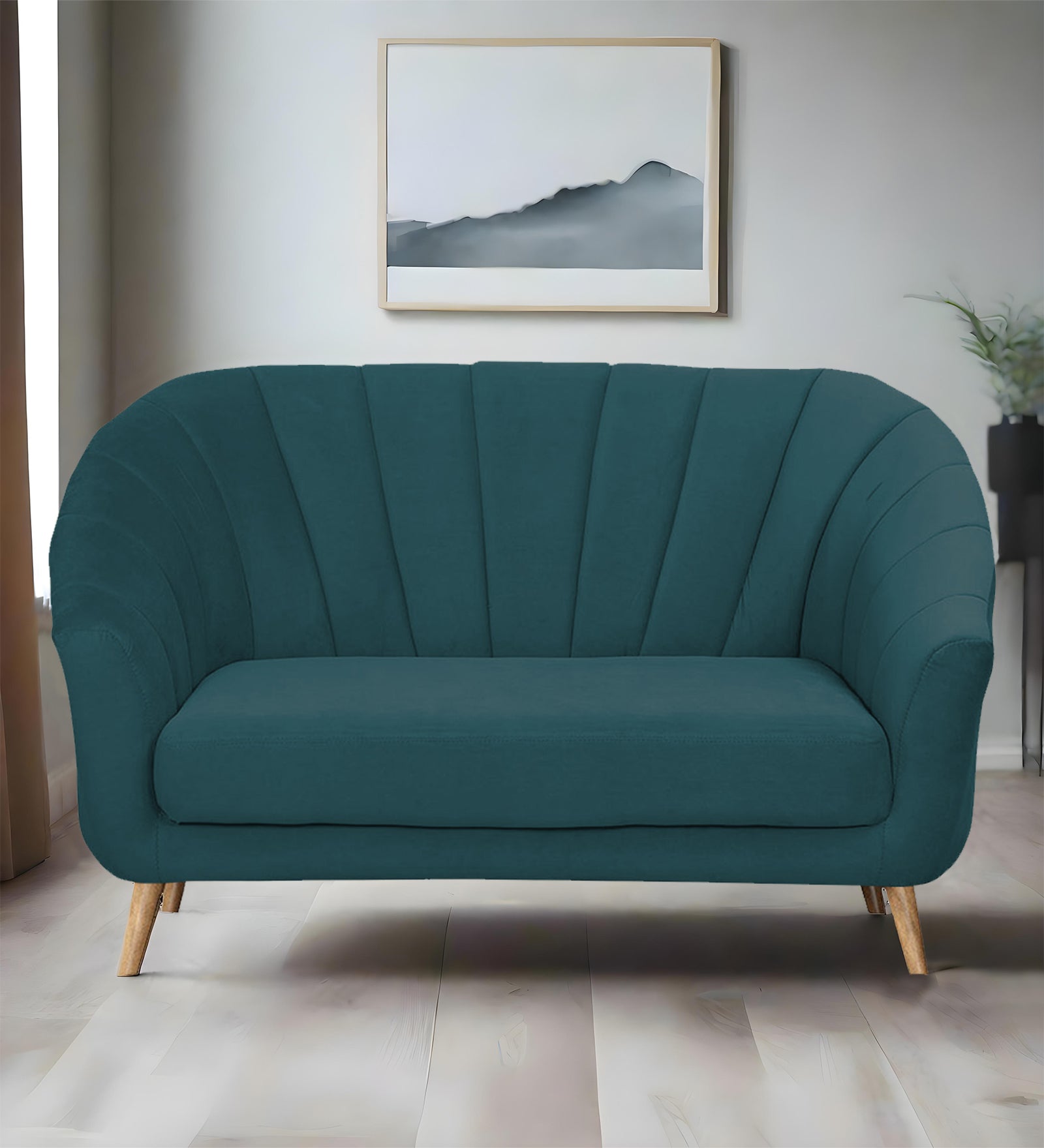 Kaylee Velvet 2 Seater Sofa In Arabian Green Colour - Febonic Living