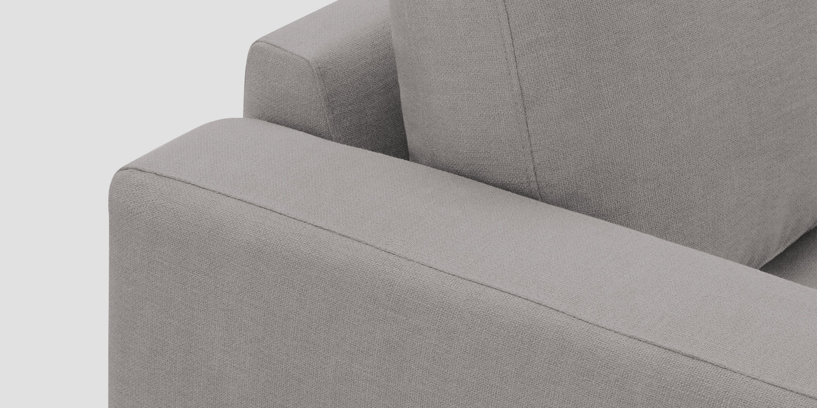 Esha Fabric 3 Seater Sofa In Silver Grey Colour - Febonic Living