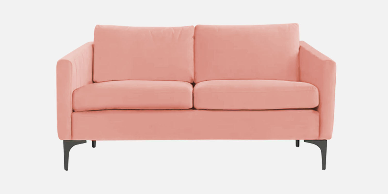 Haru Velvet 2 Seater Sofa In Blush Pink Colour - Febonic Living