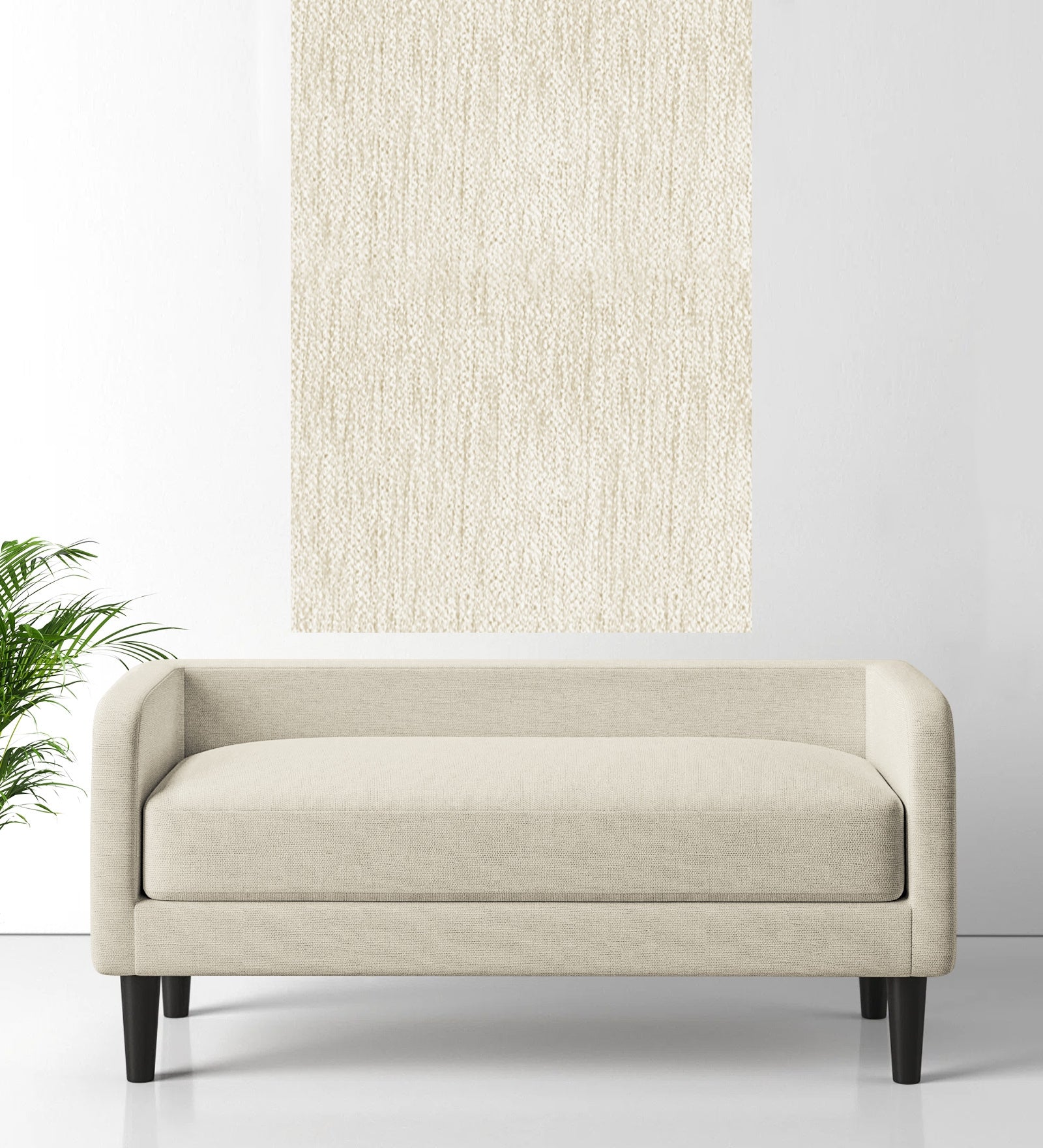 Polycotton Beso Fabric Ivory Cream 104 Code - Febonic Living